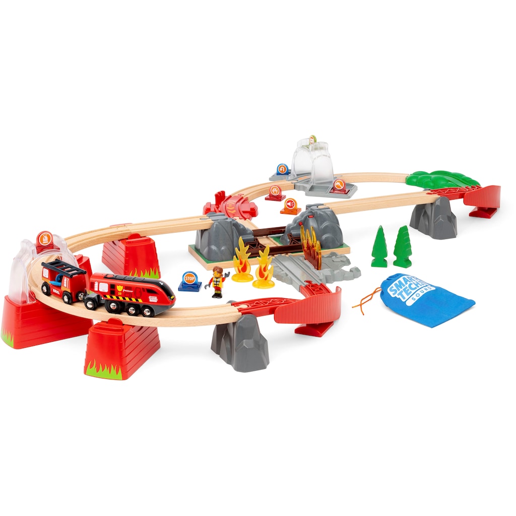 BRIO® Spielzeug-Feuerwehr »BRIO® WORLD, Feuerwehreinsatz-Rettungs-Set«, (Set)