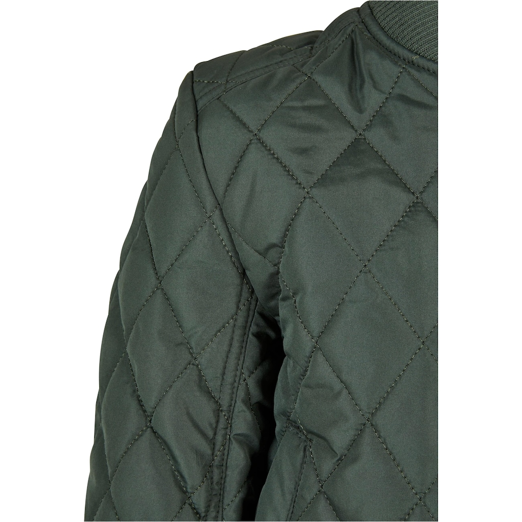 URBAN CLASSICS Allwetterjacke »Urban Classics Herren Boys Diamond Quilt Nylon Jacket«, (1 St.), ohne Kapuze