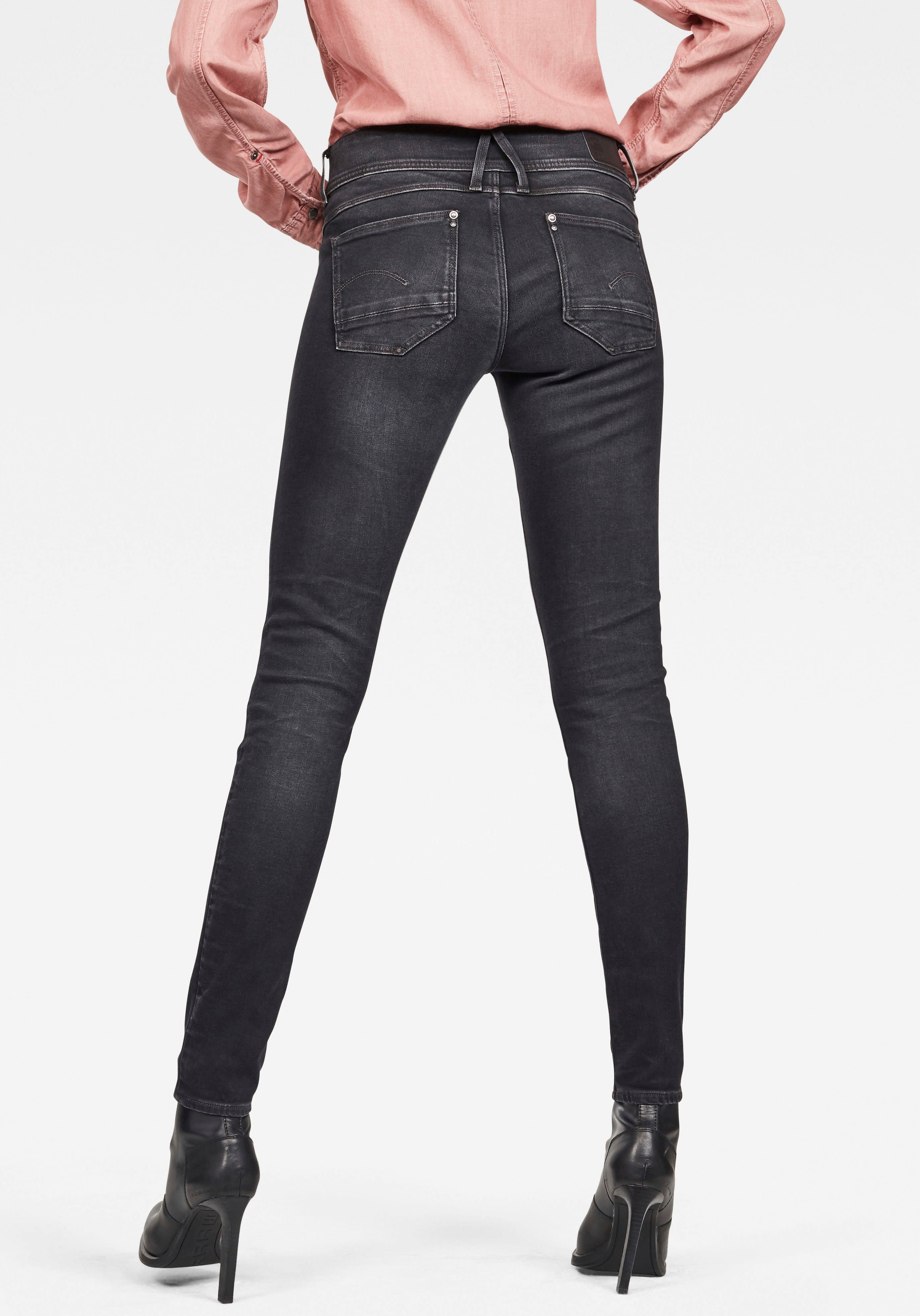 G-Star RAW Skinny-fit-Jeans »Mid Waist Skinny«, mit Elasthan-Anteil