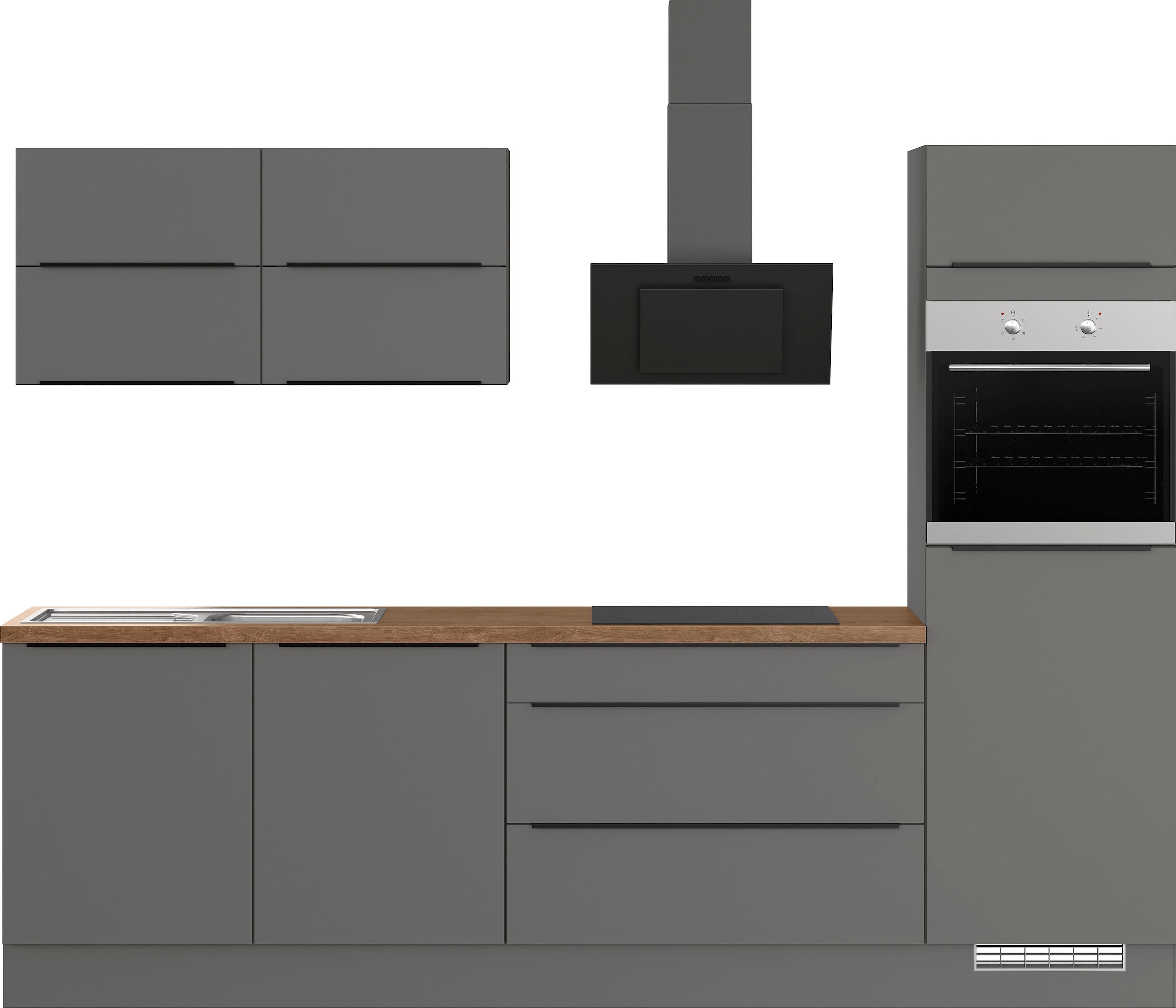 IMPULS KÜCHEN Küche »IP 3150«, vormontiert, mit E-Geräten, Breite 280 cm  bestellen | BAUR