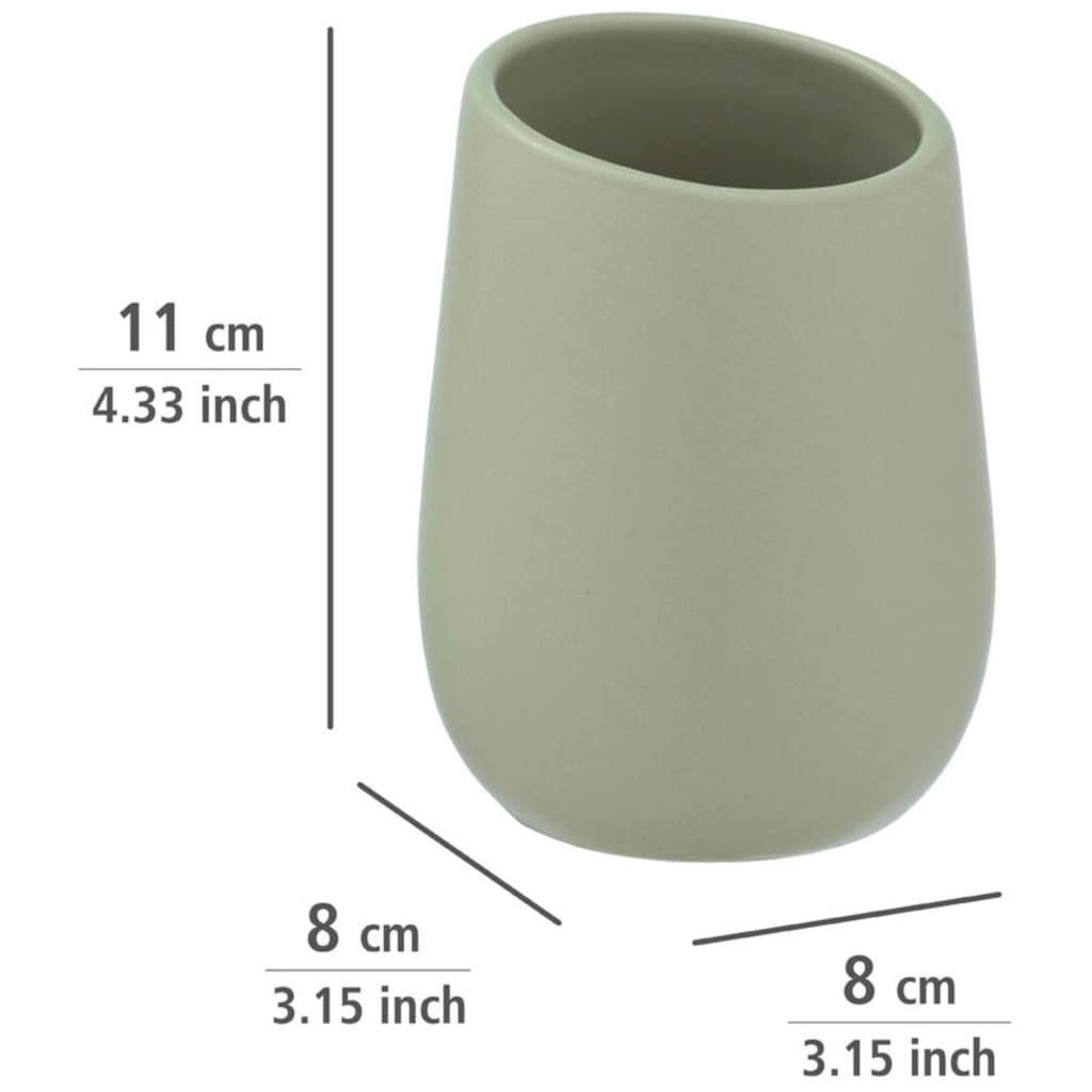 WENKO Badaccessoire-Set »Badi«, (Set, 3 tlg.), aus hochwertiger Keramik