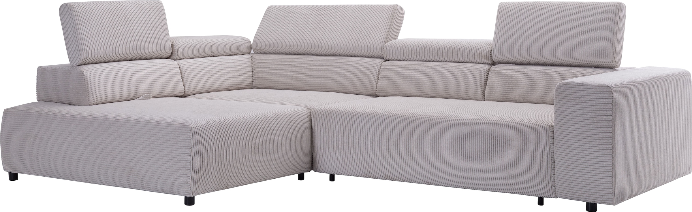 exxpo - sofa fashion Ecksofa »VITTORIO«, inkl. Kopfteil- und Sitztiefenverstellung, wahlweise mit Bettfunktion
