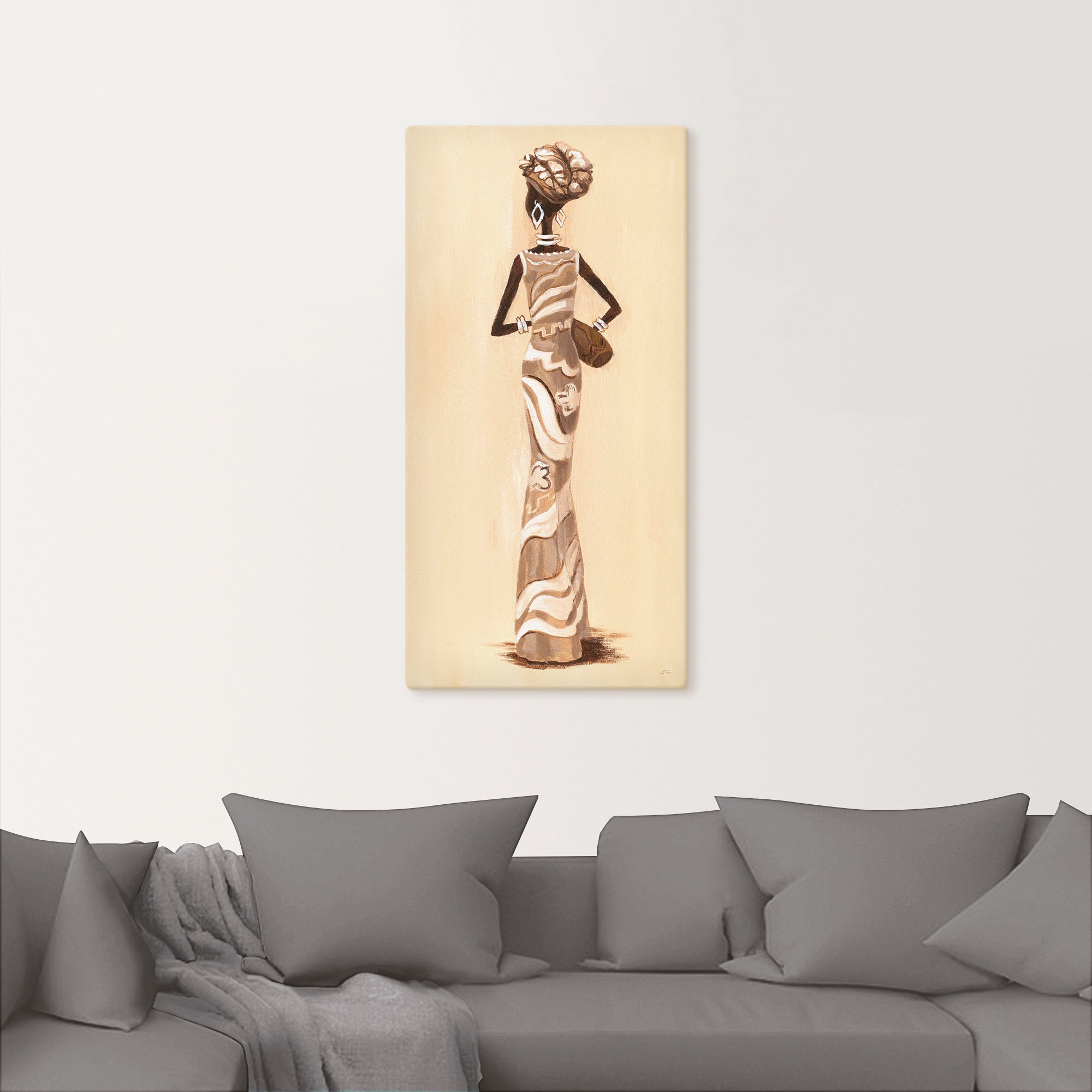 Artland Wandbild »Afrikanerin - Kehrseite«, Bilder von Frauen, (1 St.), als Leinwandbild, Poster in verschied. Größen