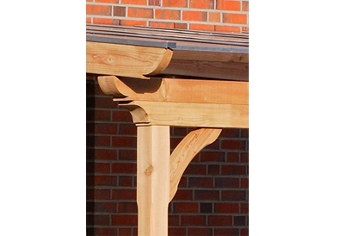 Skanholz Terrassendach »Ravenna«, 541 cm Breite, verschiedene Tiefen