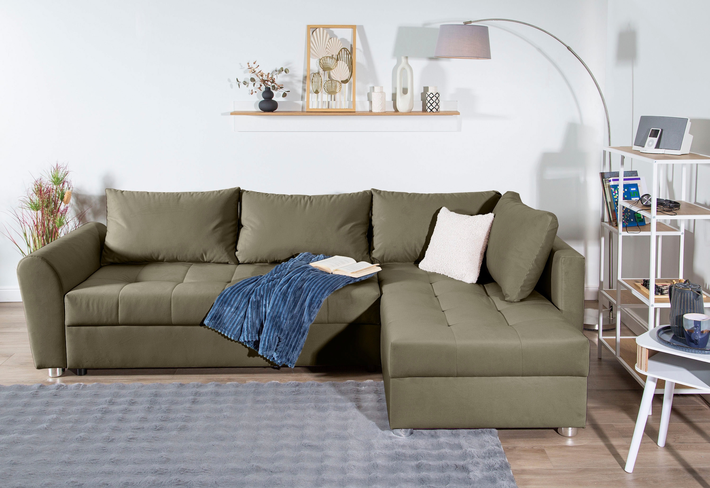 COLLECTION AB Ecksofa "JANA XL-Sofa L-Form", inkl. Bettfunktion, Bettkasten günstig online kaufen