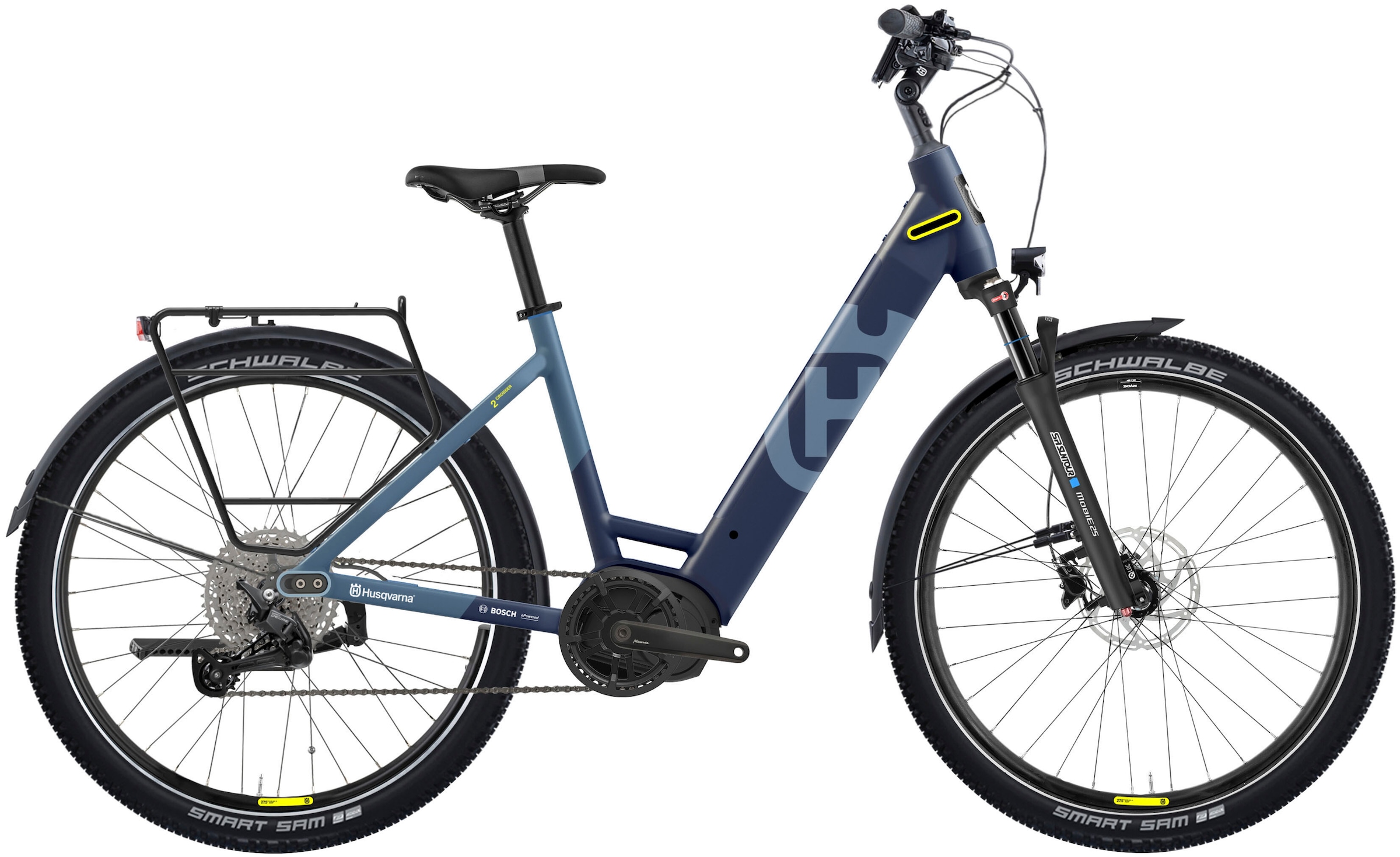 Husqvarna E-BICYCLES E-Bike »E-Trekkingbike Crosser 2«, 11 Gang, Shimano, Deore RD-M5100, Mittelmotor 250 W, Pedelec, Elektrofahrrad für Herren, Trekkingrad, Bluetooth