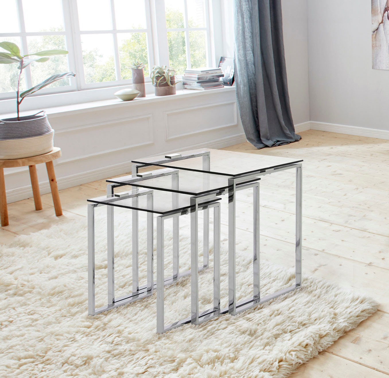 Thumbnail - ACTONA GROUP Beistelltisch "Katrine Beistell-Set, TOPSELLER 3 stück, modern" Set, Couchtisch, Sofatisch, OTTOs Choice, S...