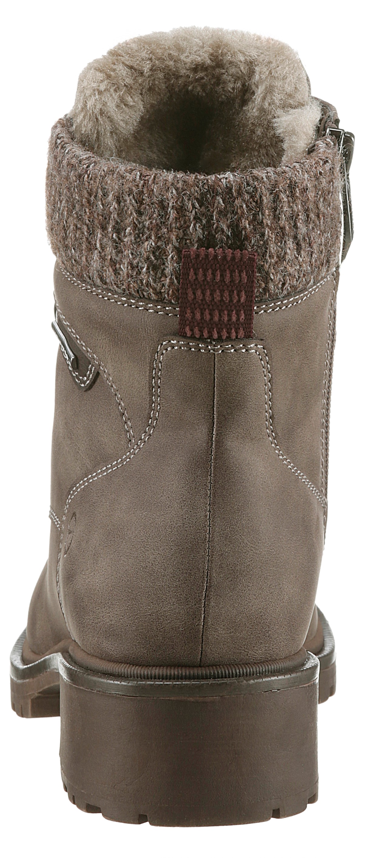 Tamaris Winterboots, Blockabsatz, Schnürboots, Winterstiefelette mit Duo Tex-Ausstattung