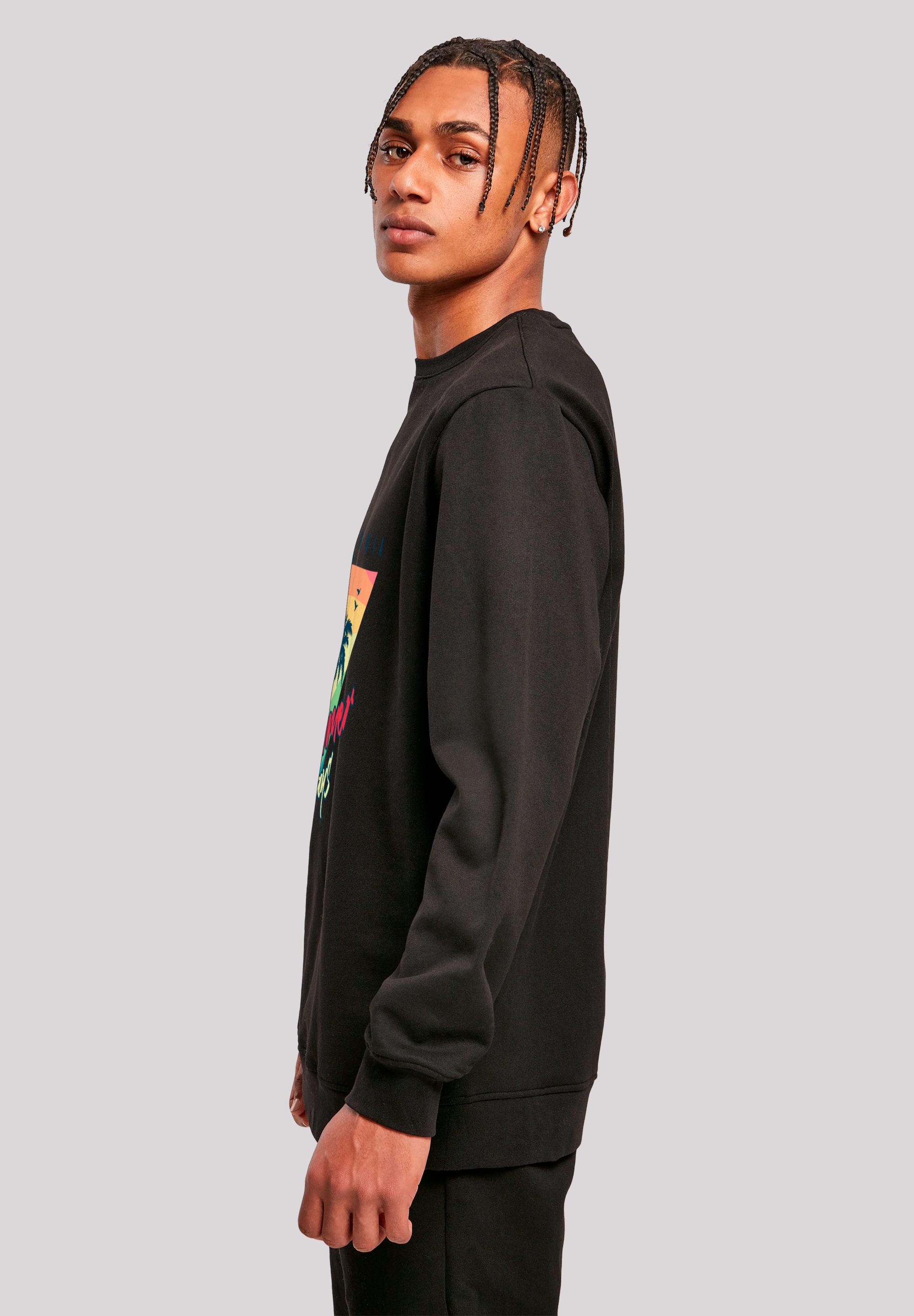 F4NT4STIC Sweatshirt »California Palmen Retro«, Premium Qualität