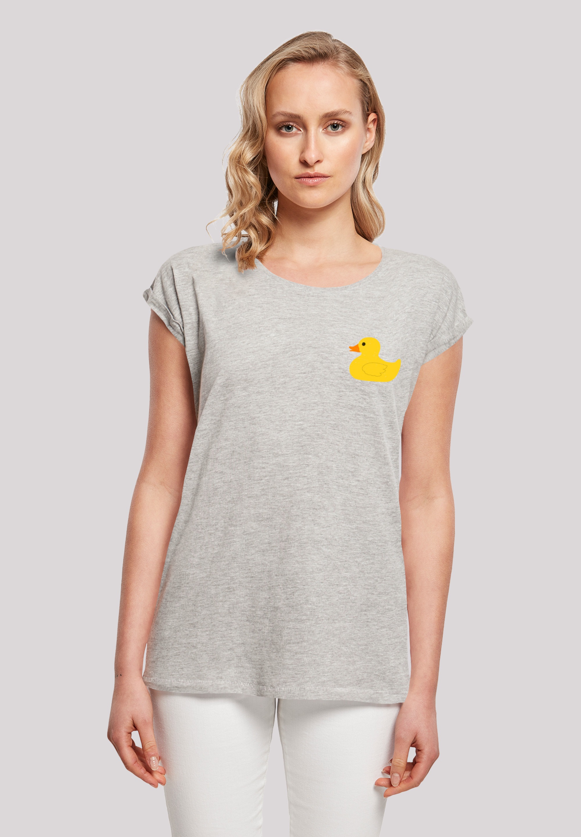 F4NT4STIC T-Shirt "Yellow Rubber Duck SHORT SLEEVE", Print