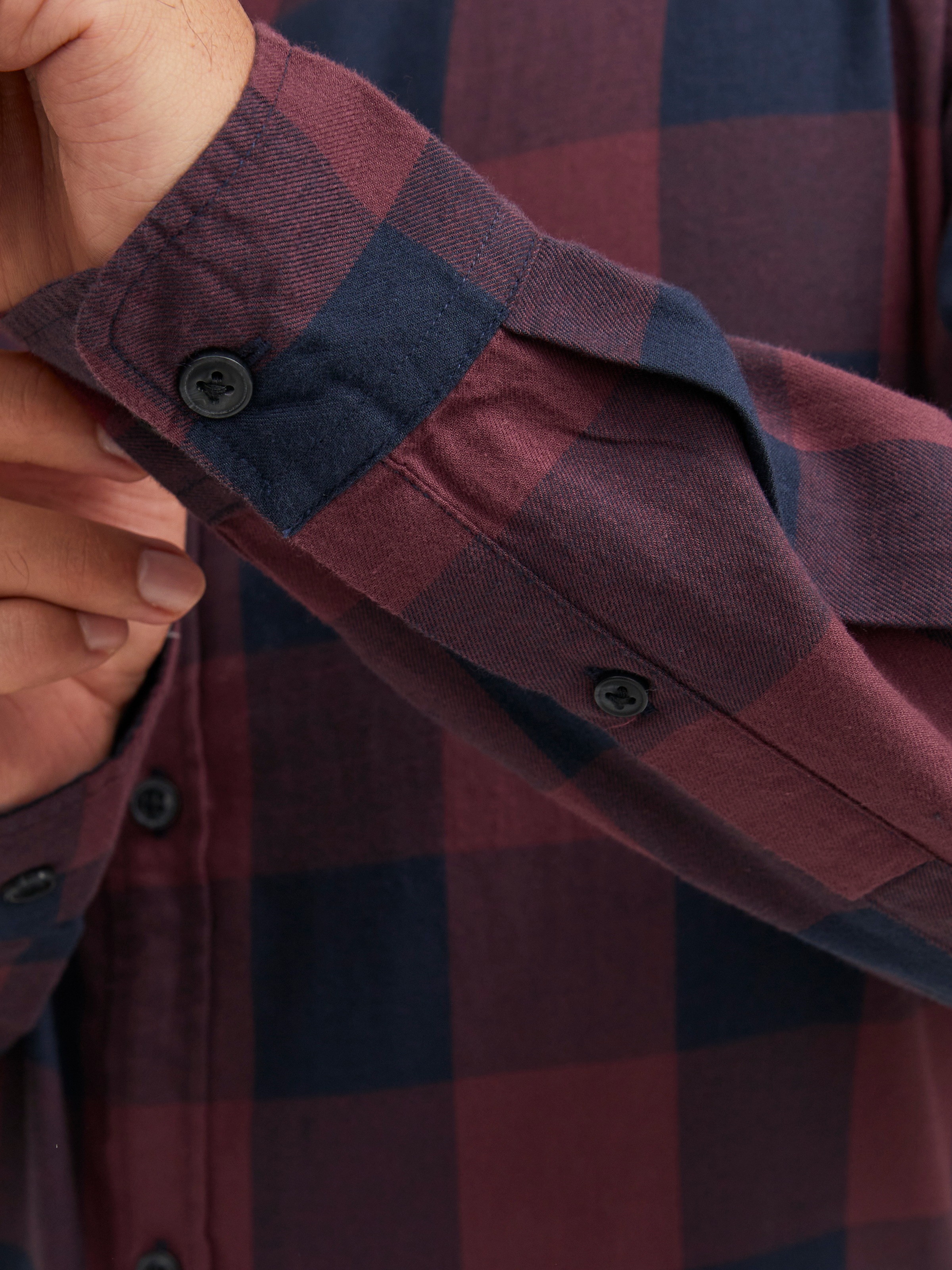 Jack & Jones Karohemd »JJ JJEGINGHAM TWILL SHIRT L/«