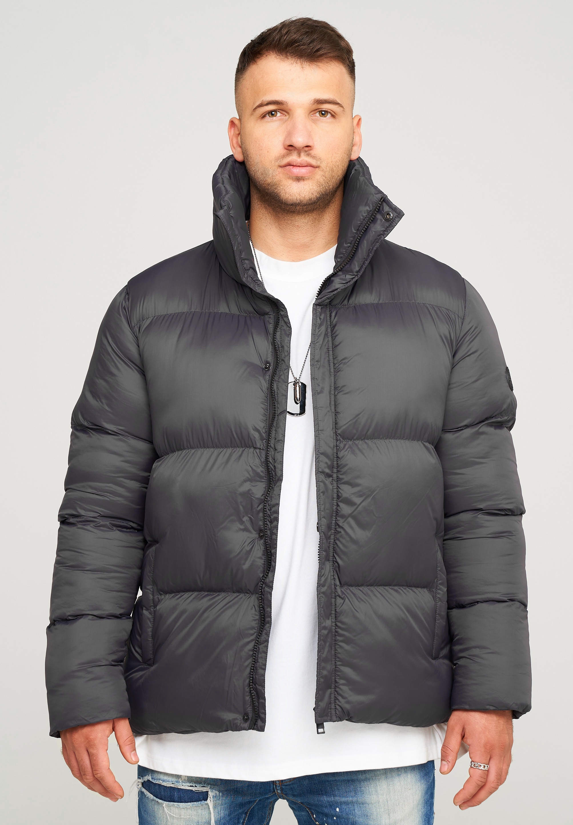 behype Steppjacke "BHJEFFREY PUFFER", mit hohem Kragen