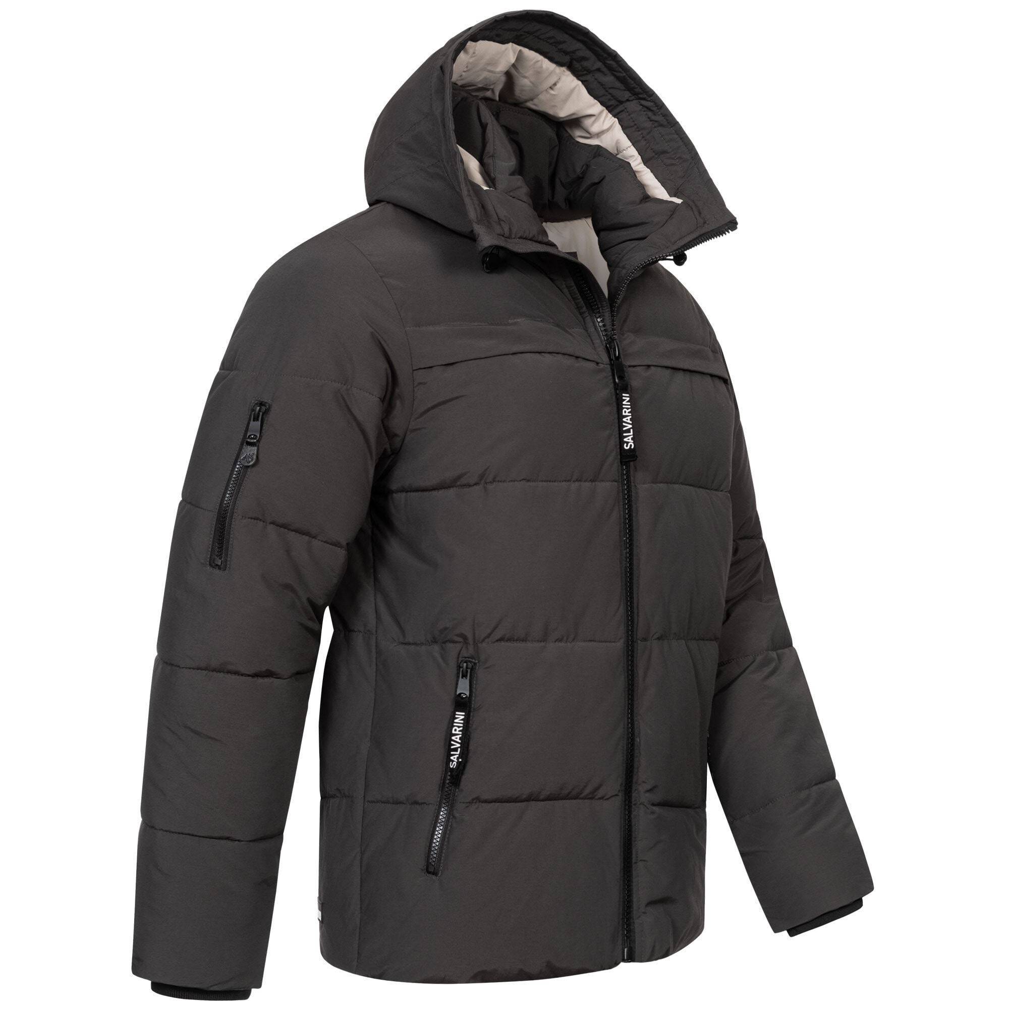 Alessandro Salvarini Winterjacke »ASDiego«, mit extra hohem Kragen und vielen Taschen