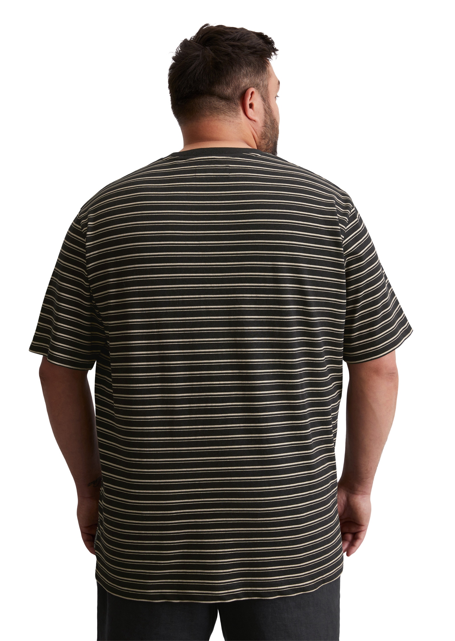 Marc O'Polo T-Shirt »aus Bio-Baumwoll-Leinen-Mix«