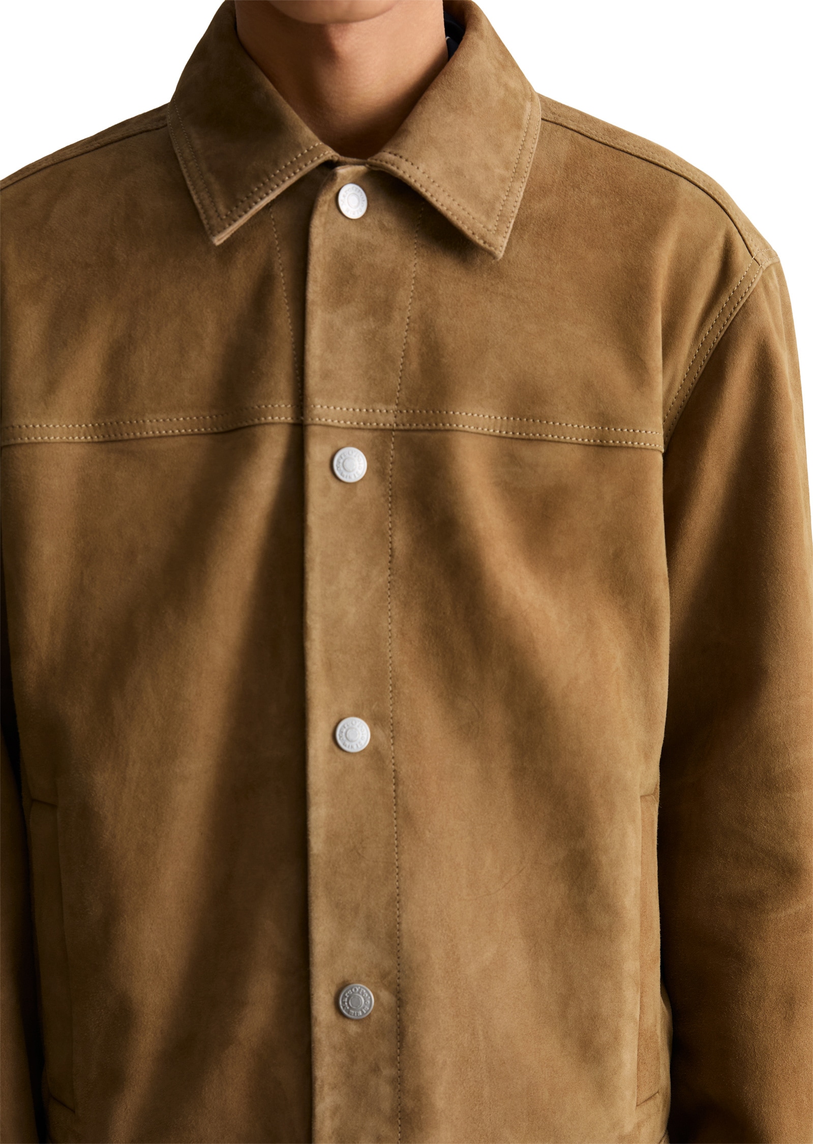 Marc O'Polo DENIM Lederjacke »aus weichem Veloursleder«