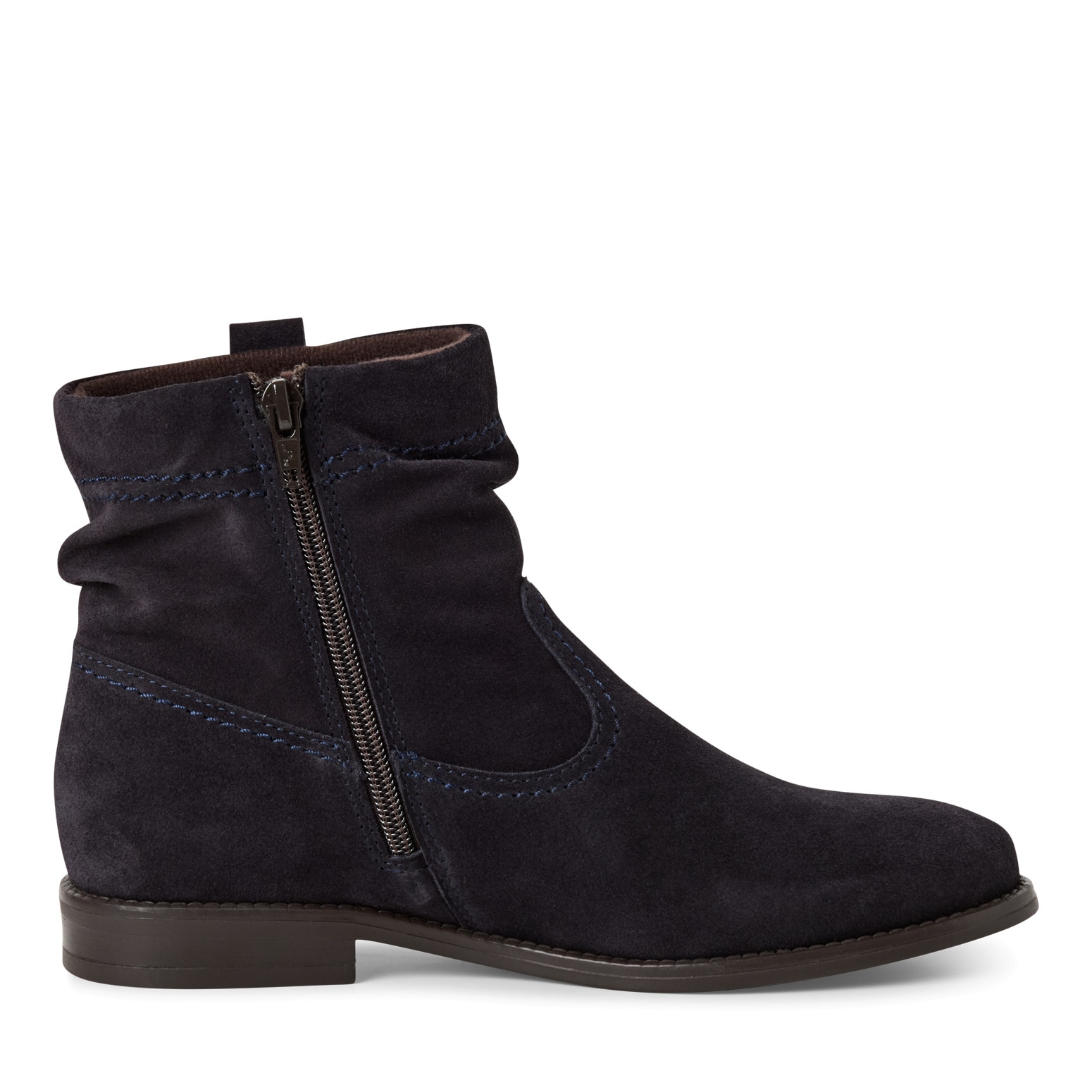 Tamaris Stiefelette, Blockabsatz, Boots mit Falten im slouchy Look