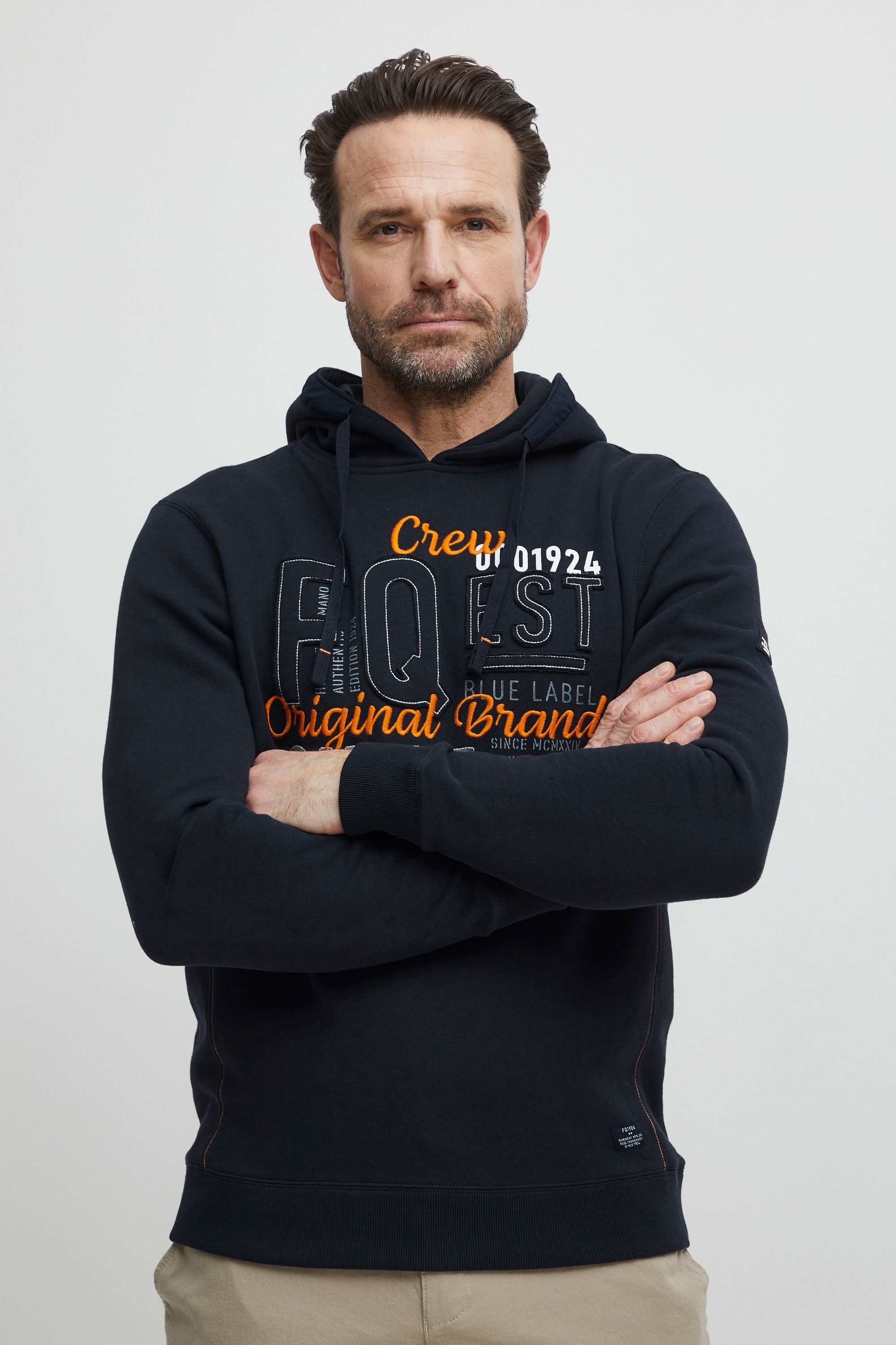 FQErik FQ1924 Sweat à Capuche Bleu XL 2