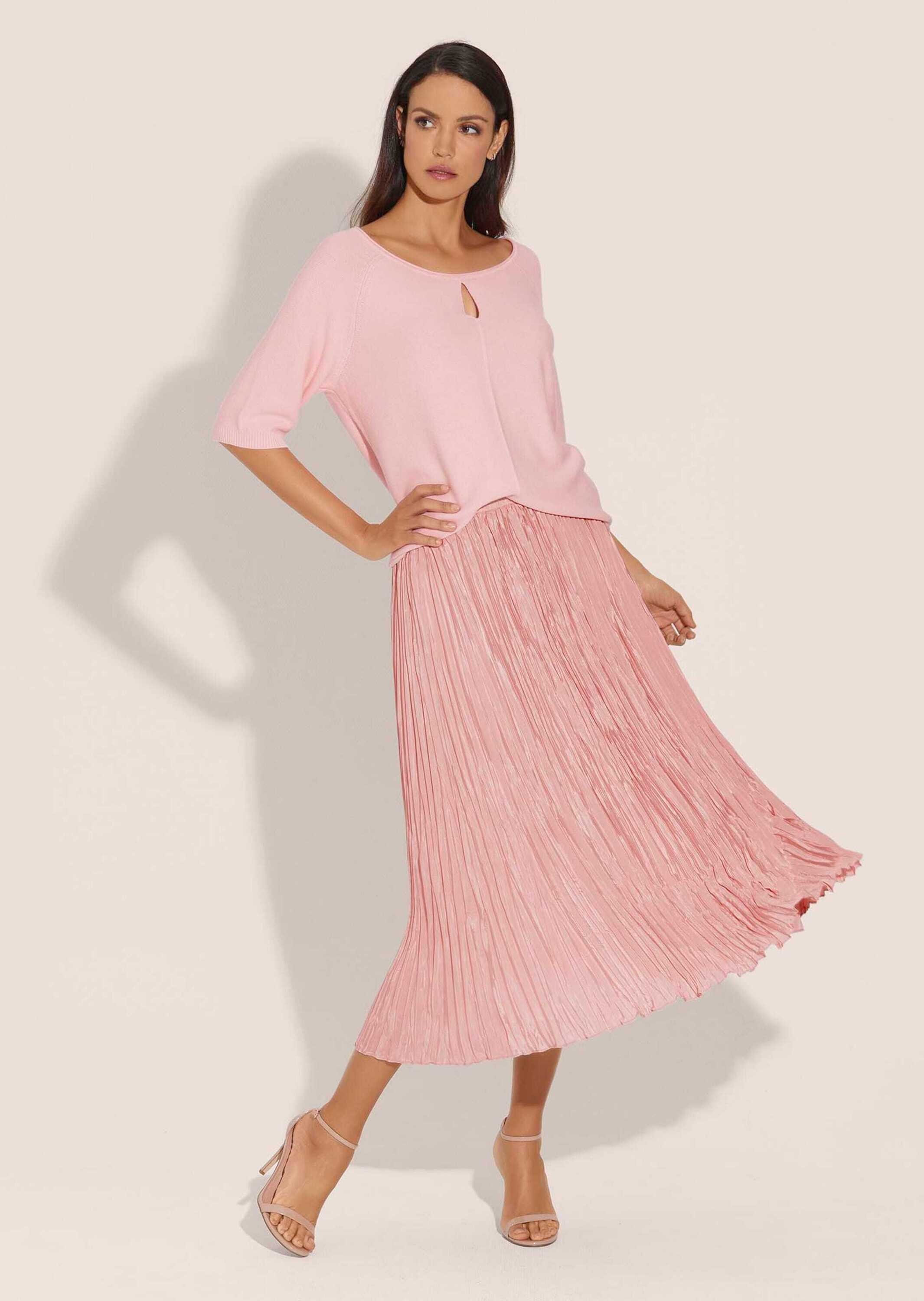 MADELEINE Midirock "Plisseerock Maxi-Rock mit Crash-Plissee" günstig online kaufen