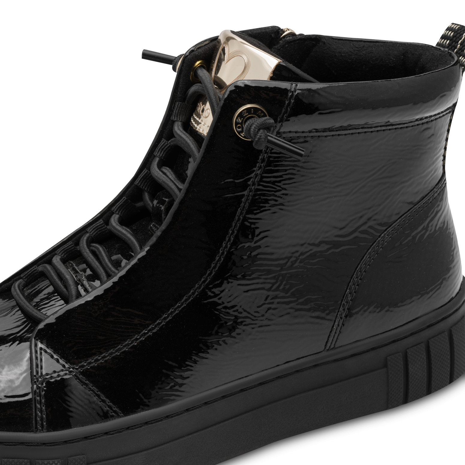 MARCO TOZZI Slip-On Sneaker  Plateau, Boots, Slip On mit elastischem Schnürsenkeln