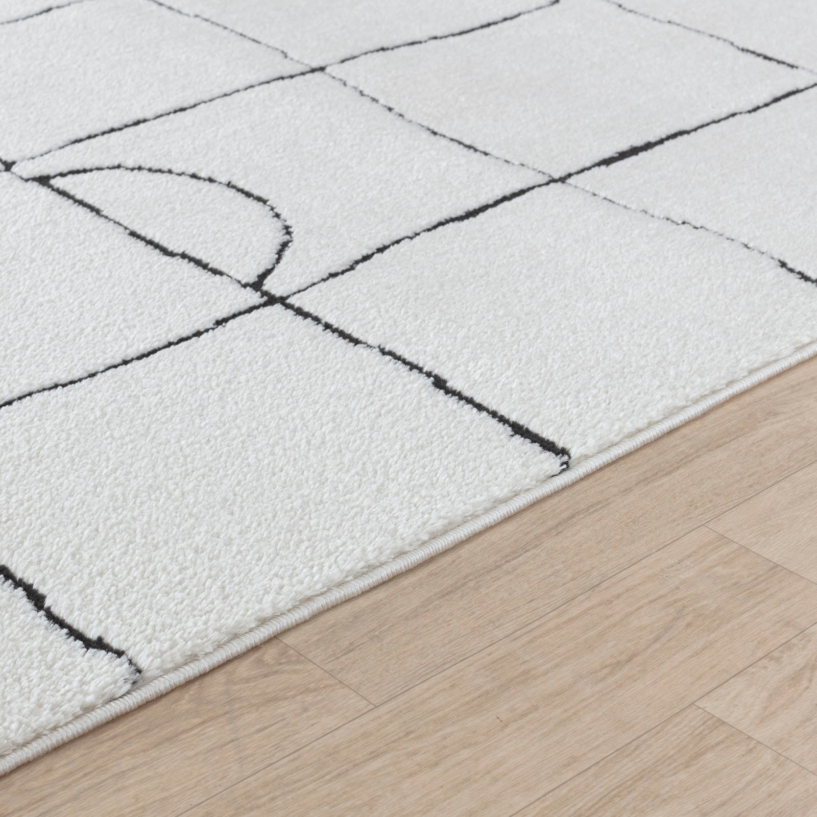 Livabliss Teppich »CAGLIARI«, rechteckig, 14 mm Höhe, Skandi Design, Modern Boho Kurzflor Wohnzimmerteppich, Schlafzimmer