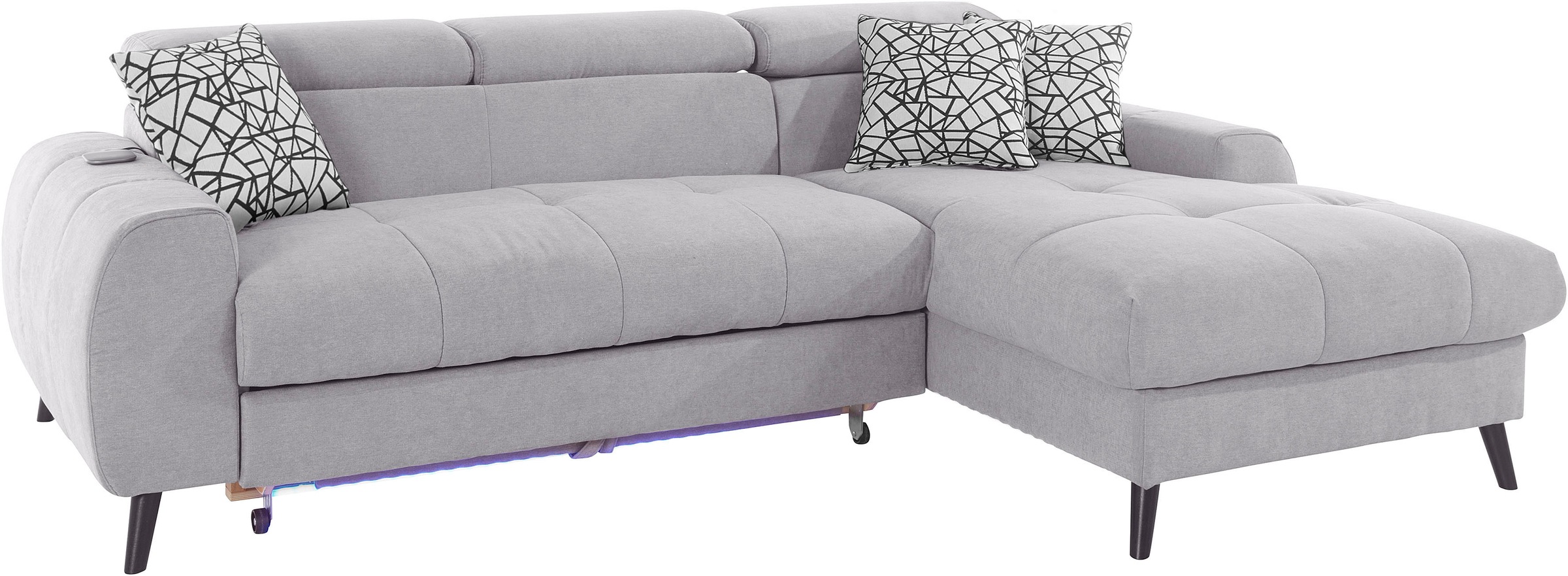 COTTA Ecksofa "Mia L-Form", 3-tlg.-Kissen-Set, Recamiere, wahlweise mit ode günstig online kaufen