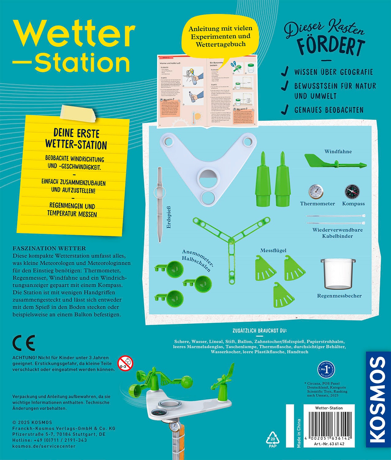 Kosmos Experimentierkasten »Wetterstation«
