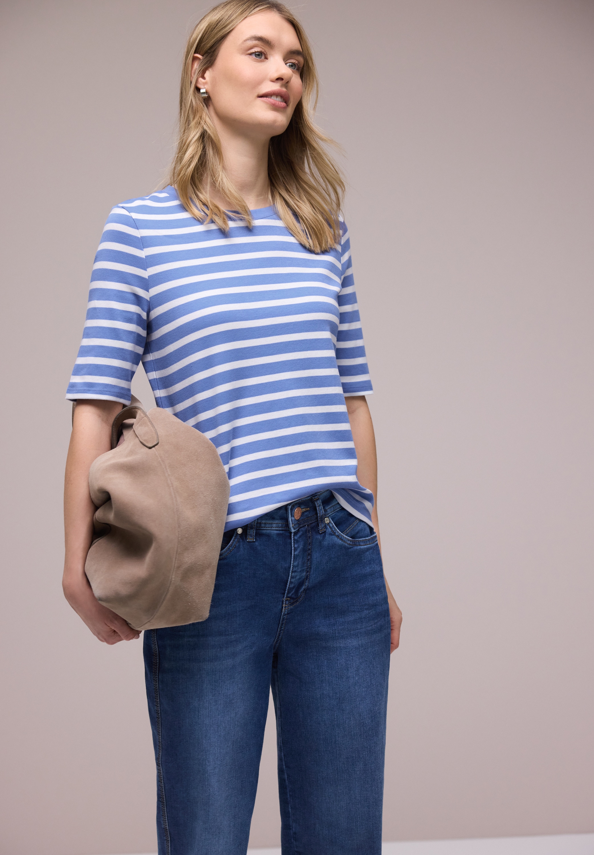 STREET ONE T-Shirt aus reiner Baumwolle