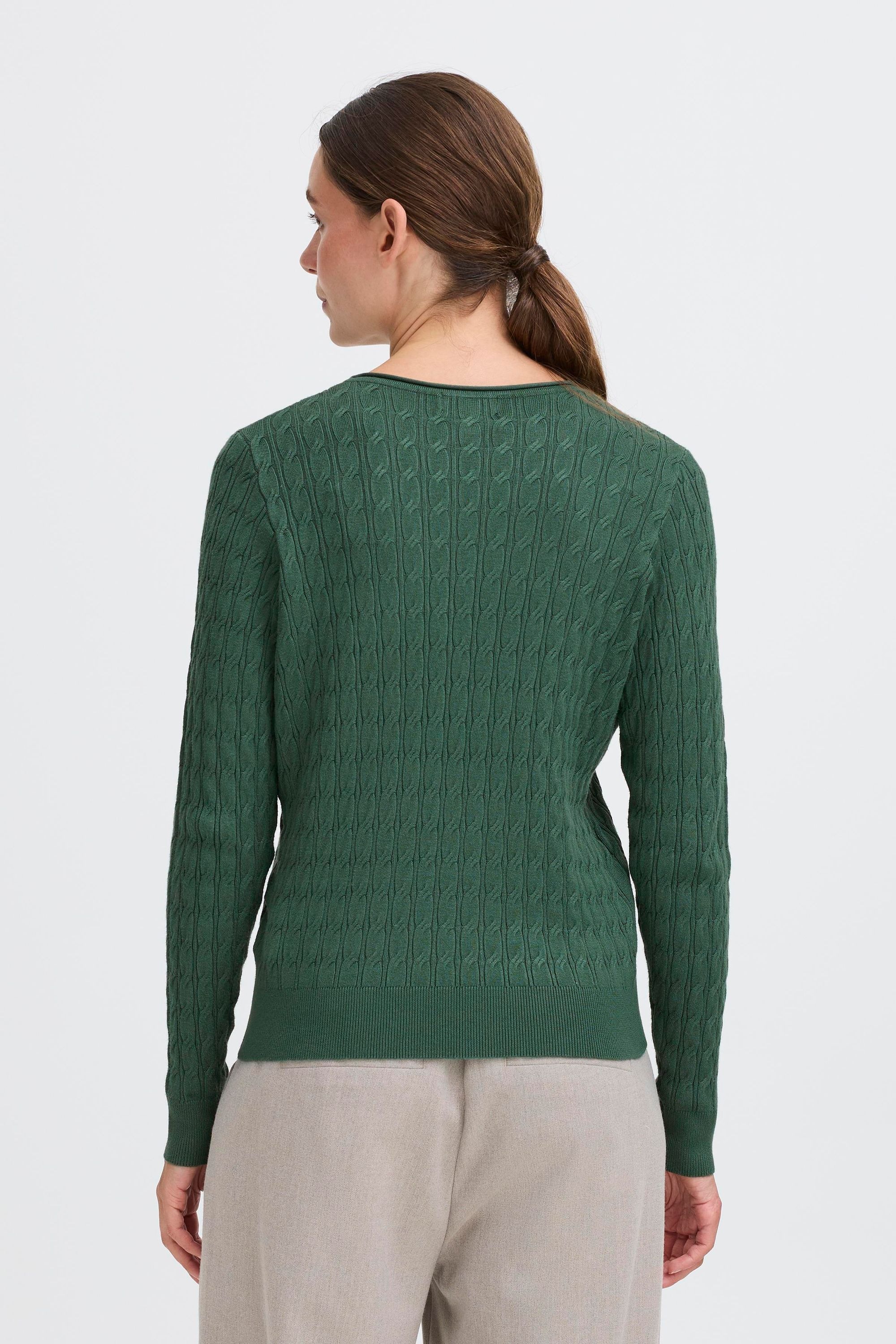 OXMO OXISISSE Damen Rollkragenpullover Grün XXL 3