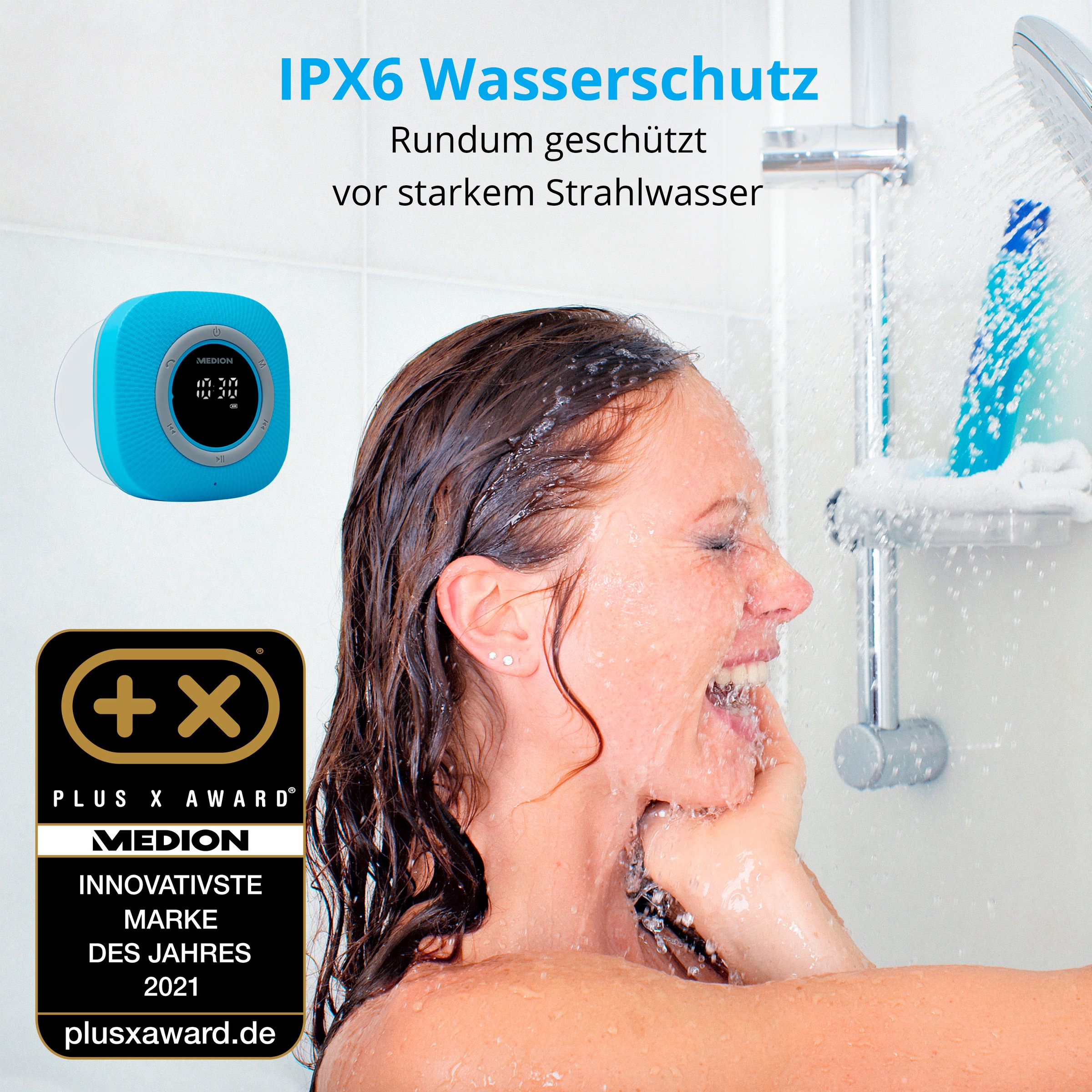Medion® Digitalradio (DAB+) »LIFE® P66096 (MD 43881) Dusch-«, (Bluetooth UKW mit RDS 3 W)