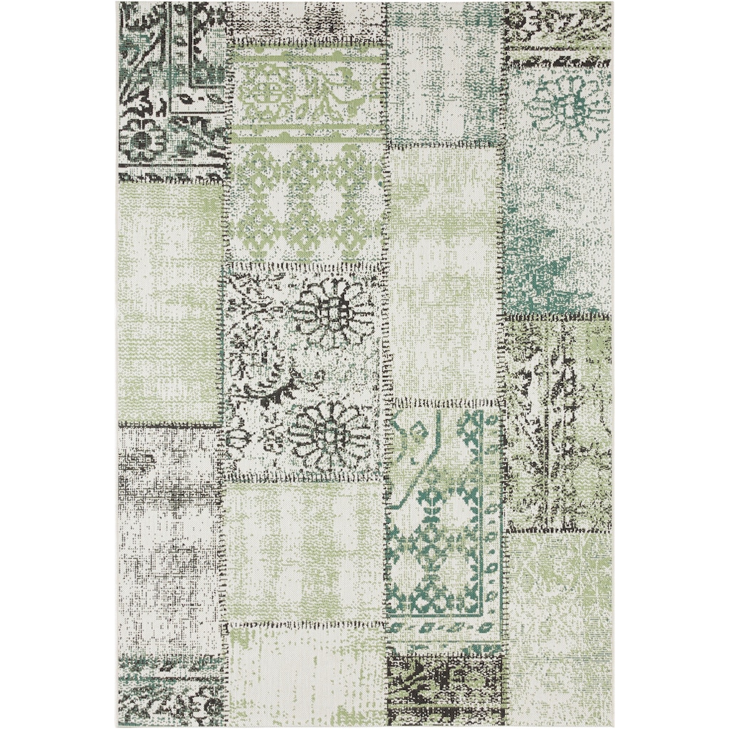 NORTHRUGS Teppich »Symi«, rechteckig, In- & Outdoor, Kurzflor, Klassisch, Vintage, Wohnzimmer, Garten