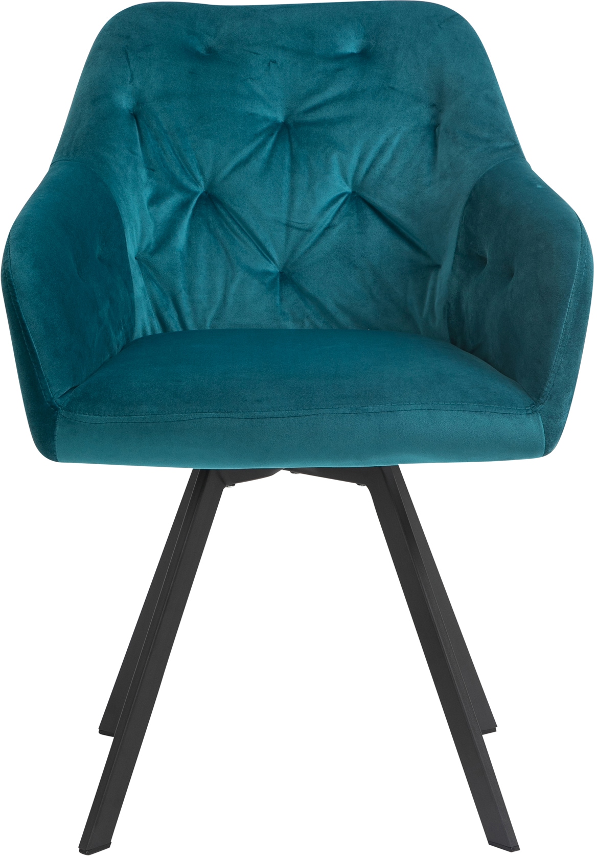 SalesFever Essgruppe, (Set, 5 tlg.), Stühle mit 360° Drehplatte, Tischplatte mit echter Baumkante