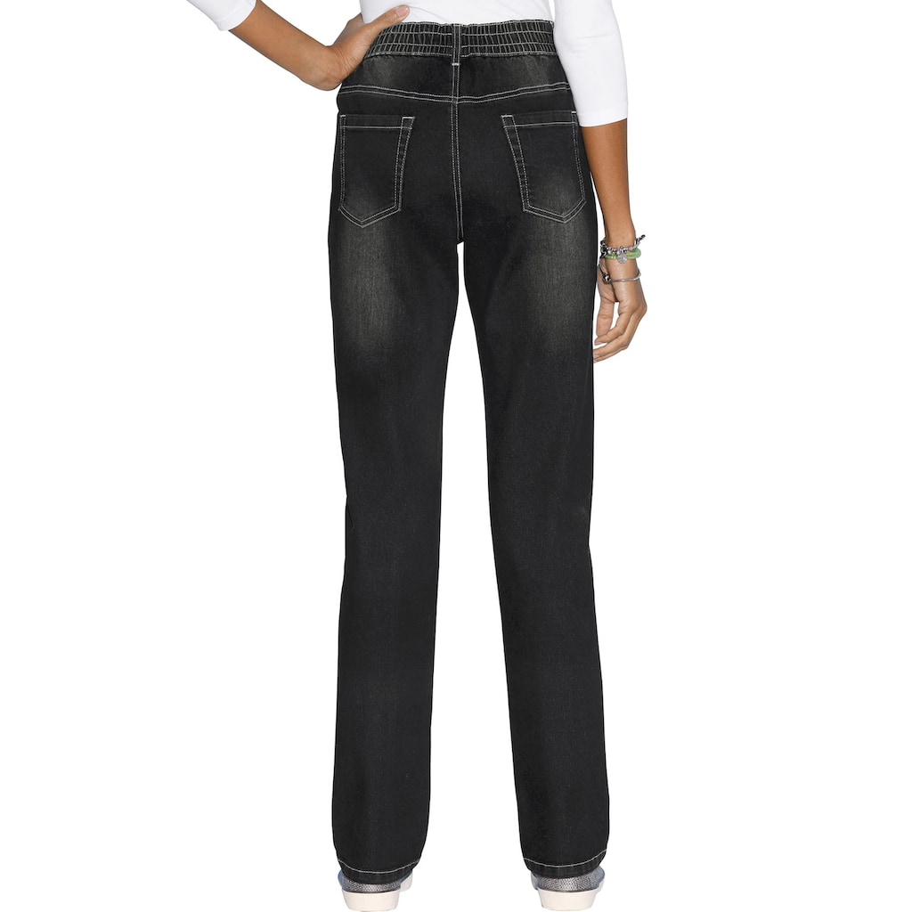 Classic Basics High-waist-Jeans, (1 tlg.)