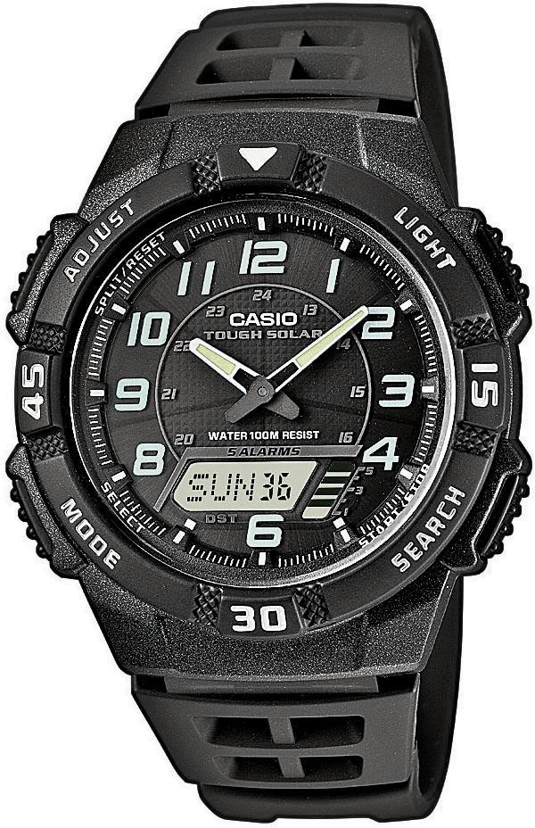 CASIO TIMELESS COLLECTION Chronograph »AQ-S800W-1BVEF«, Solaruhr, Quarzuhr, Armbanduhr, Herrenuhr, digital, Stoppfunktion