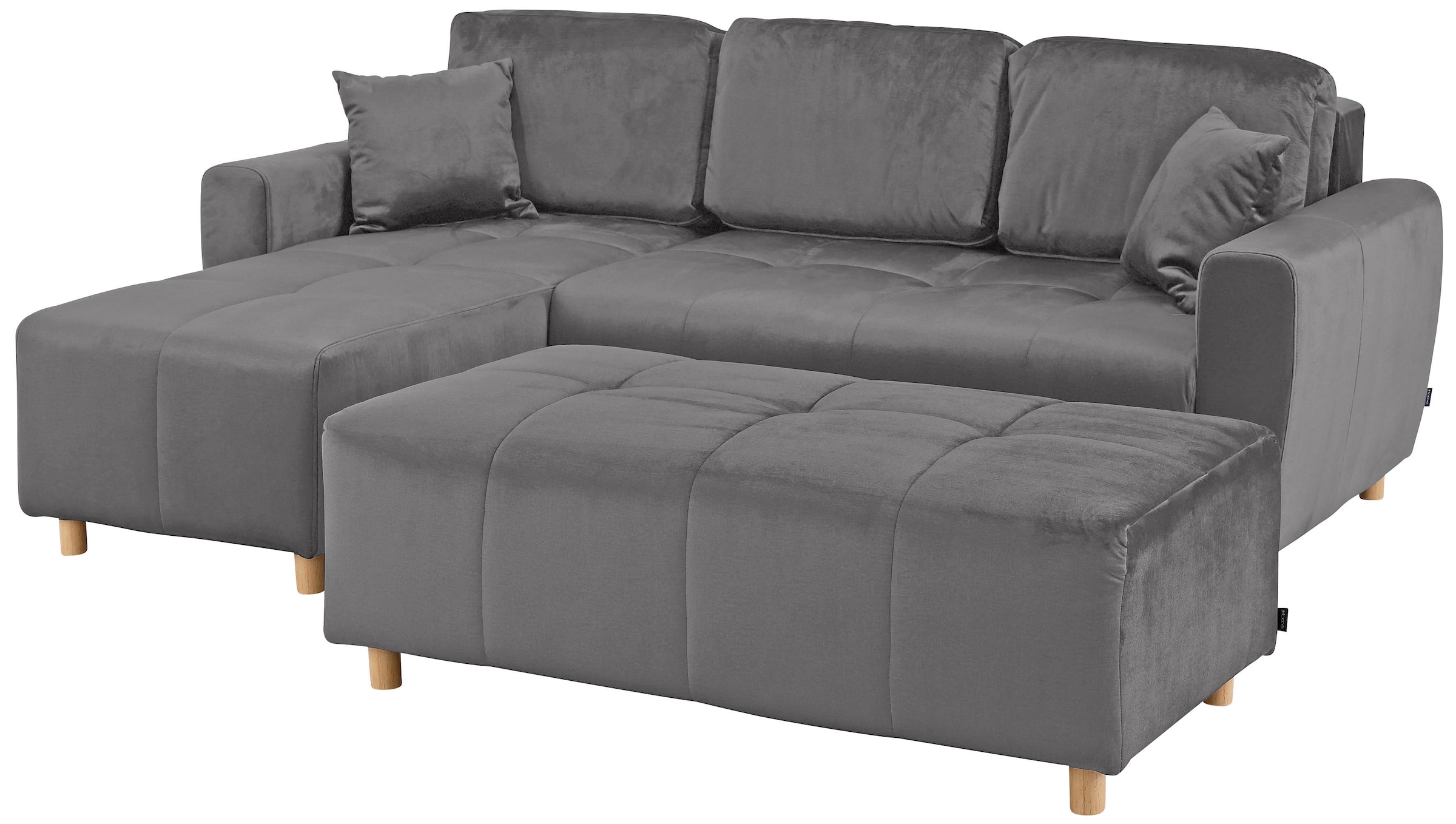 Home affaire Ecksofa »Scania L-Form«, wahlweise mit Bettfunktion und Bettkasten