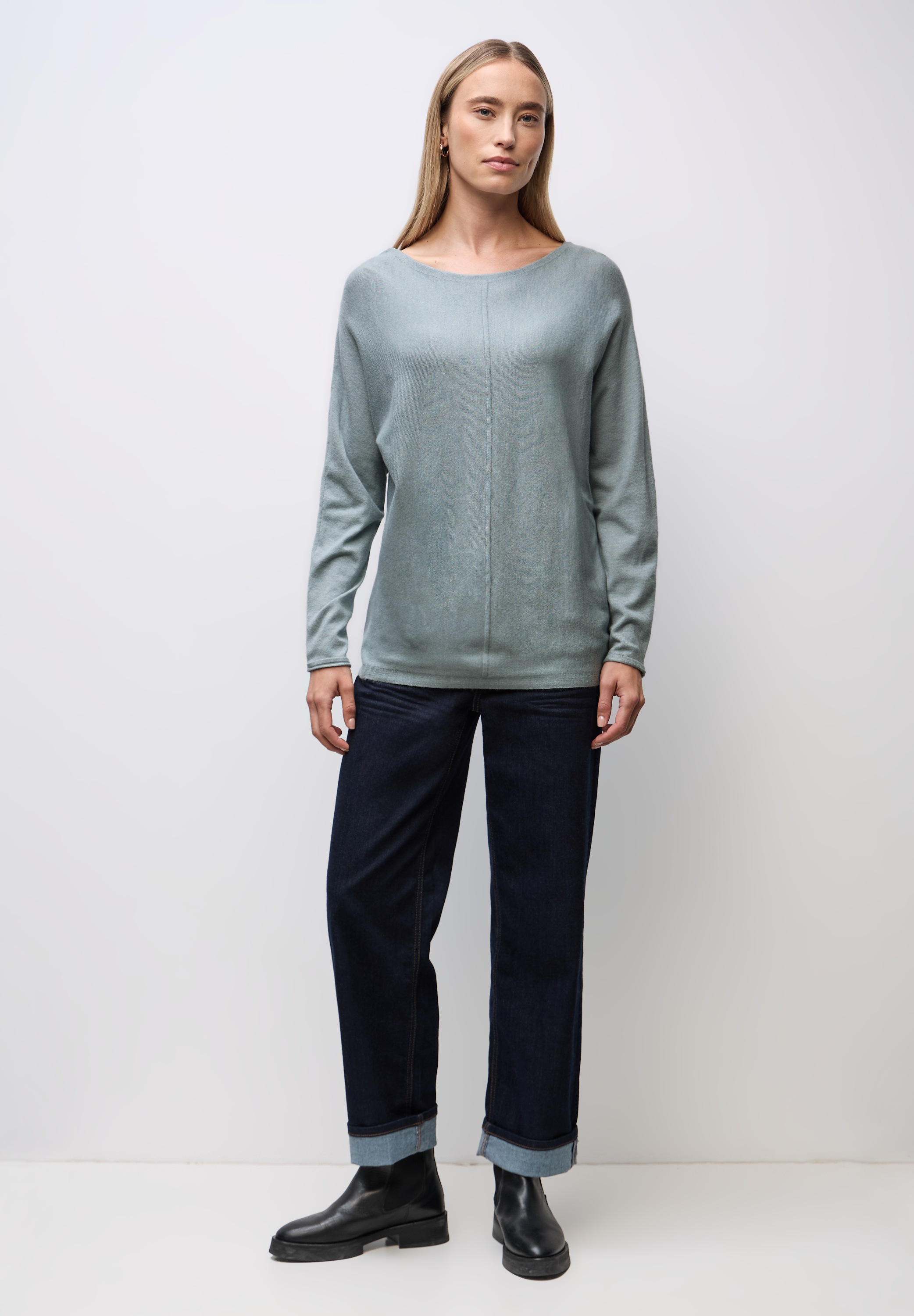 Thumbnail - STREET ONE Rundhalspullover aus Feinstrick