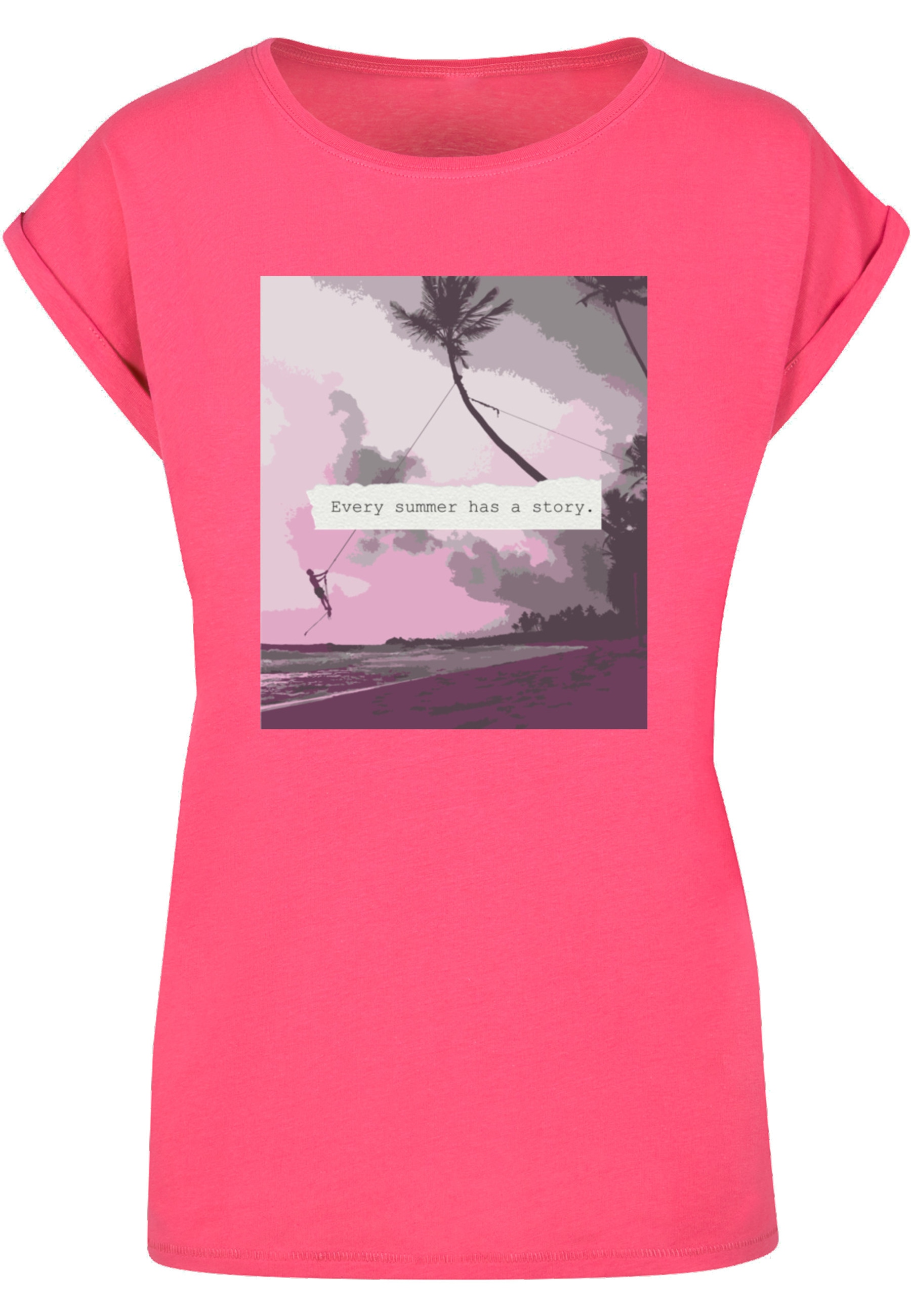 Merchcode T-Shirt "Merchcode Damen Ladies Summer - Every summer has a story T-Shirt" 1 Stk.