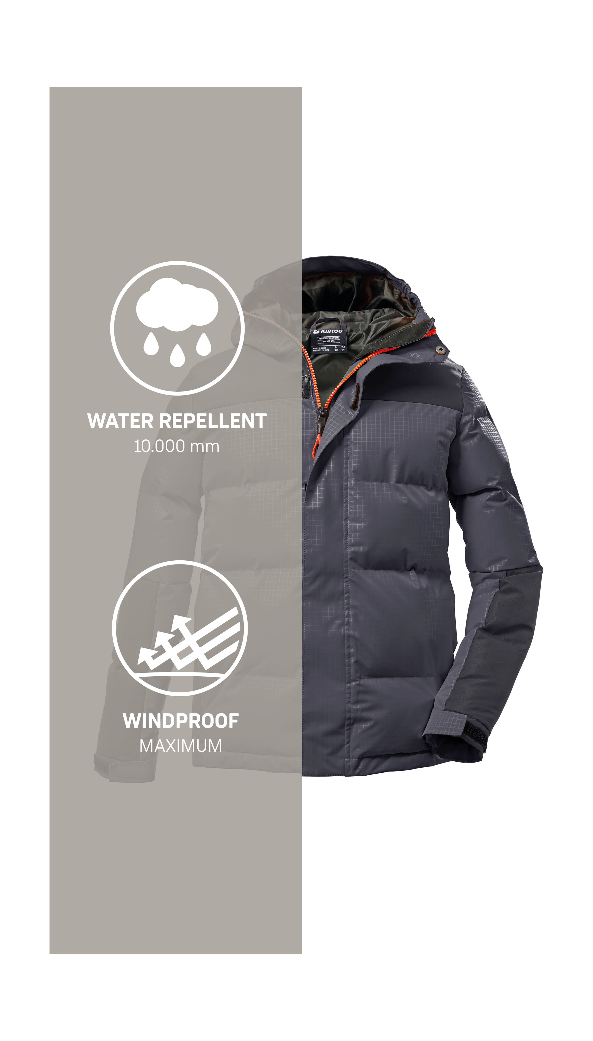Thumbnail - Killtec Steppjacke "KOW 31 BYS QLTD JCKT", Kinder Winterjacke, gefüttert, wind- und wasserabweisend, atmungsaktiv