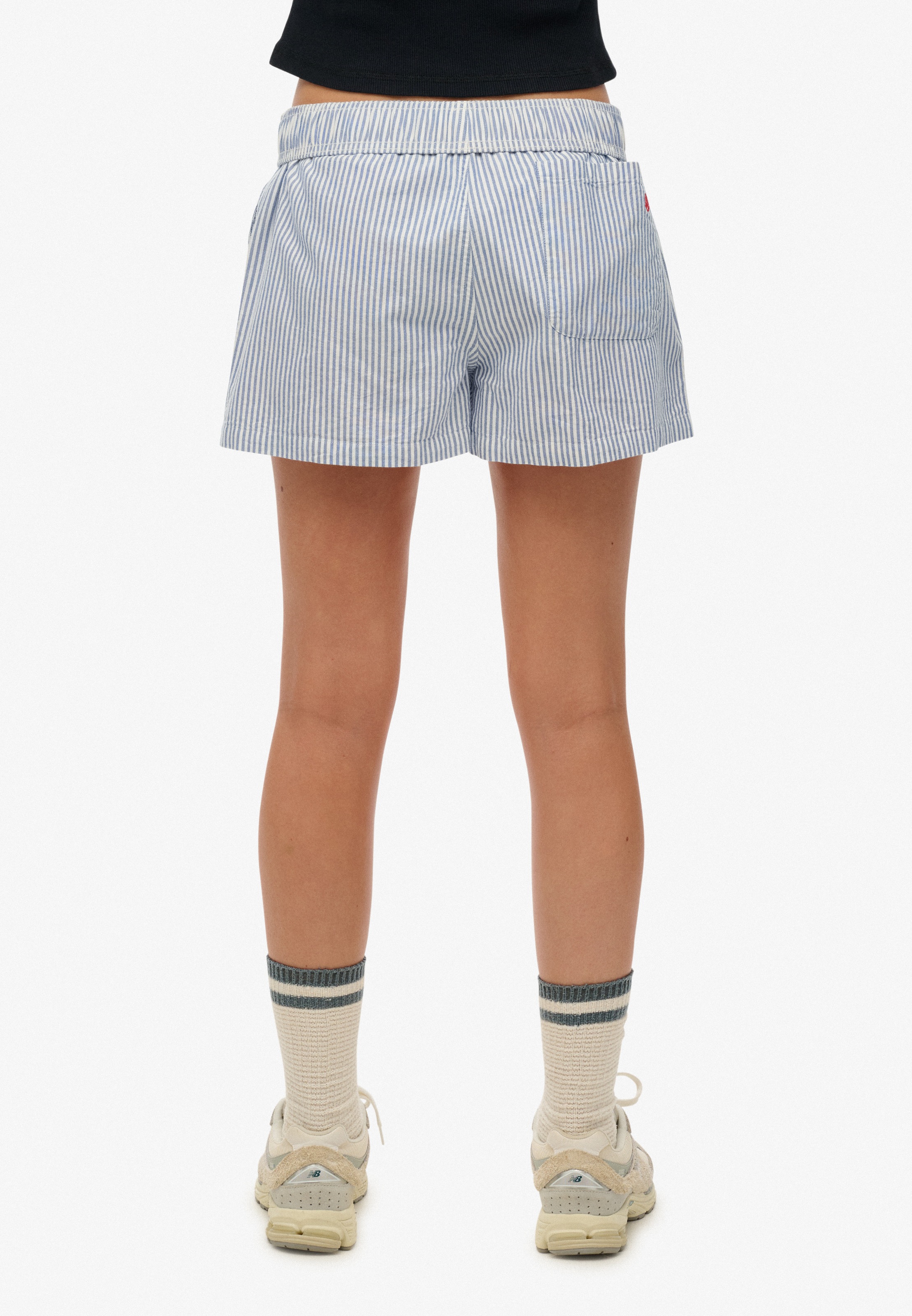 Superdry Shorts »COTTON STRIPE ELASTIC SHORT«  aus Baumwolle, Regular Fit, mit Gummizug, pflegeleichtes Webmaterial