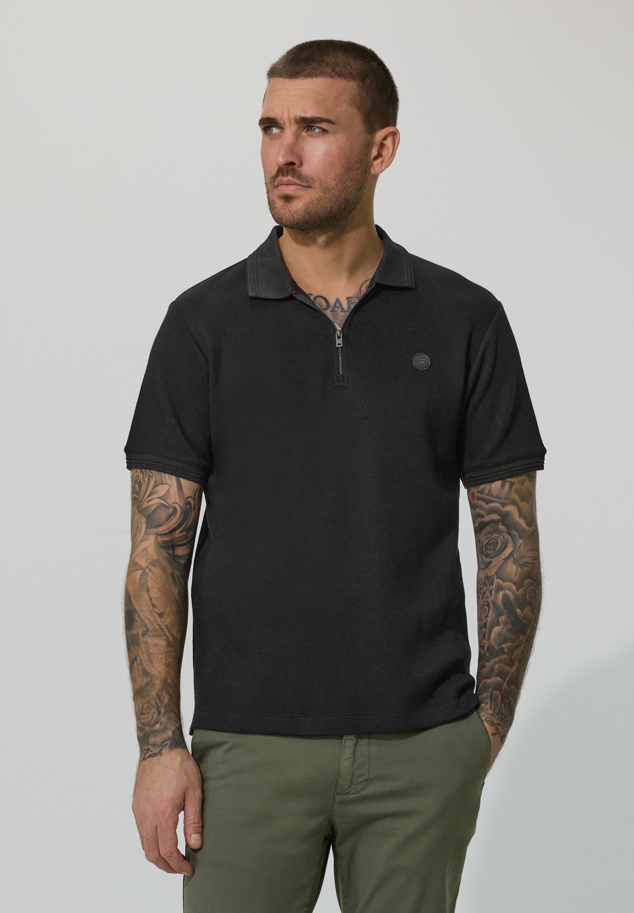 STREET ONE MEN Poloshirt im soften Baumwoll-Mix