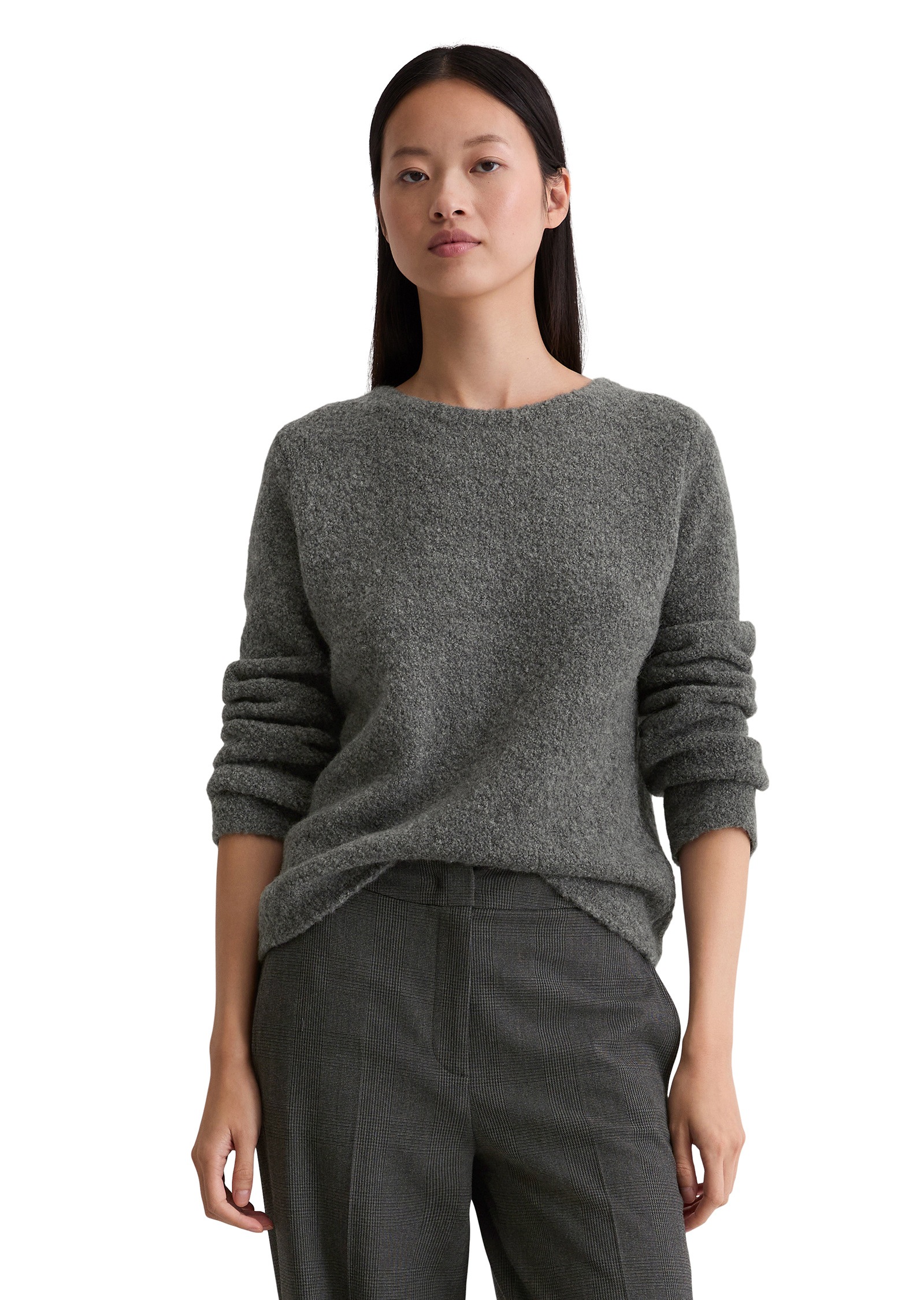 Marc OPolo Rundhalspullover "aus Schurwolle-Alpakawolle-Mix" günstig online kaufen