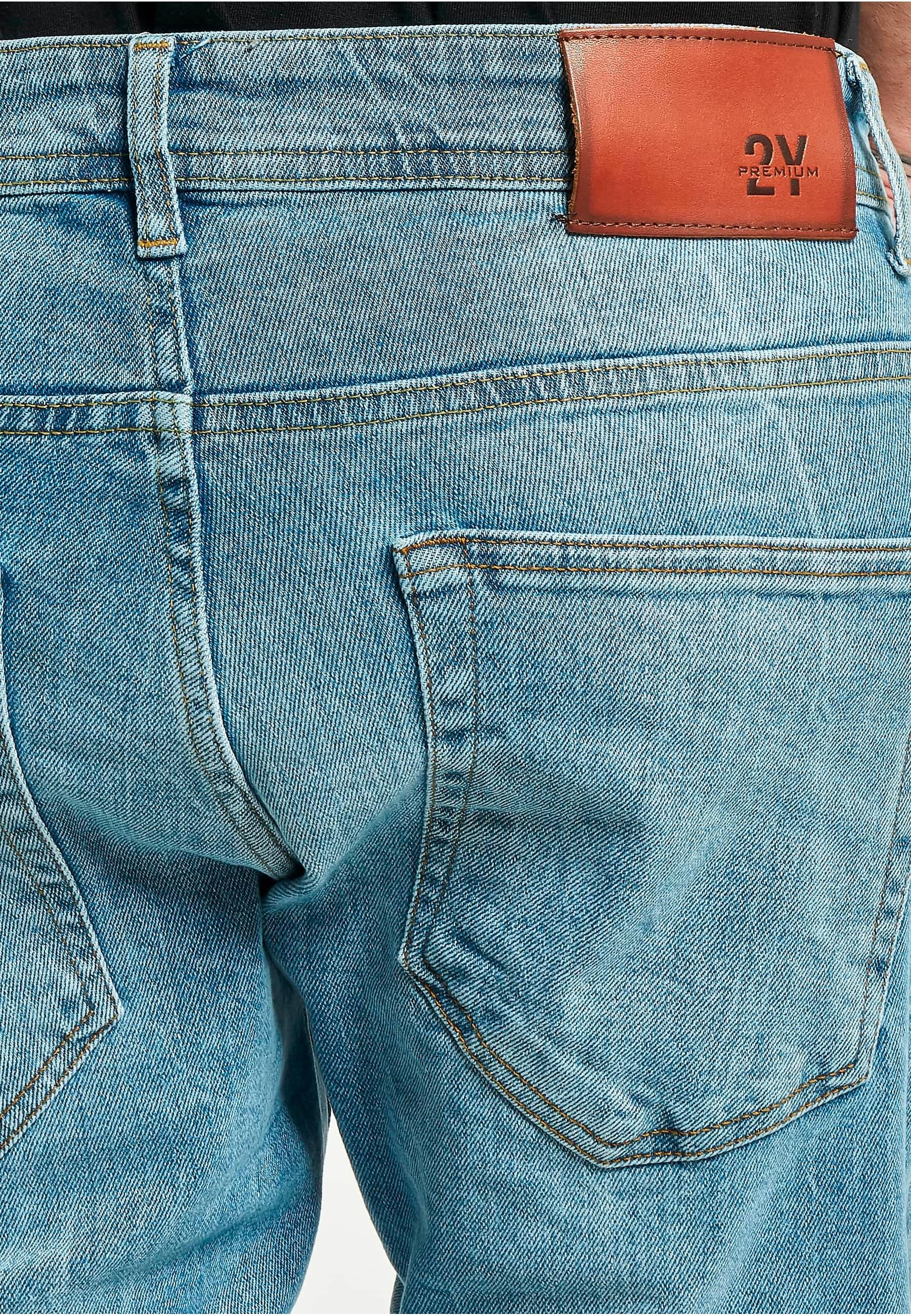 2Y Studios Bequeme Jeans »2Y Studios Herren 2Y Destroyed Slim Fit Denim«, (1 tlg.)