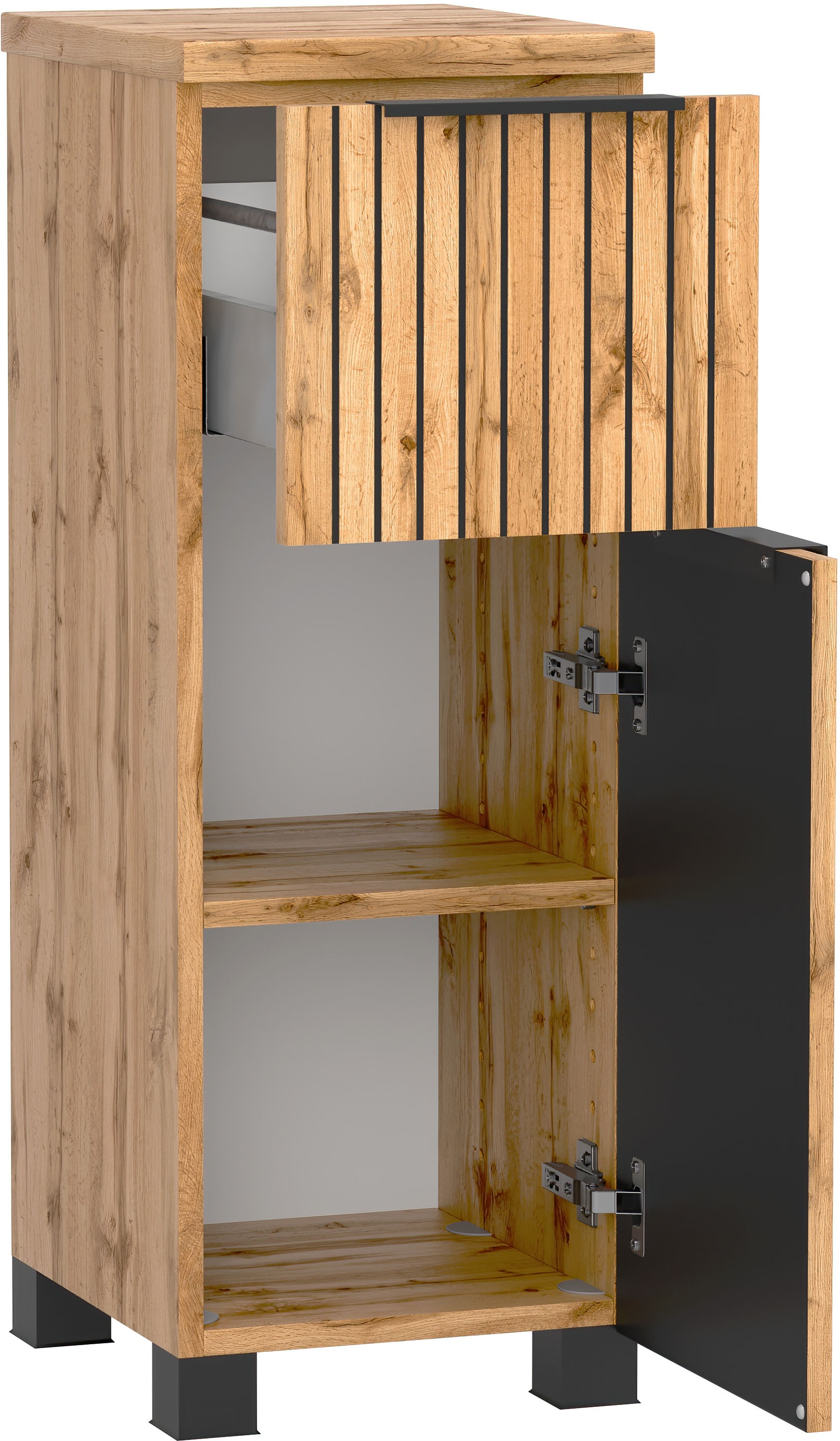 welltime Unterschrank, Welltime, Breite 30 cm, reversibel, 1 Tür, 1 Auszug