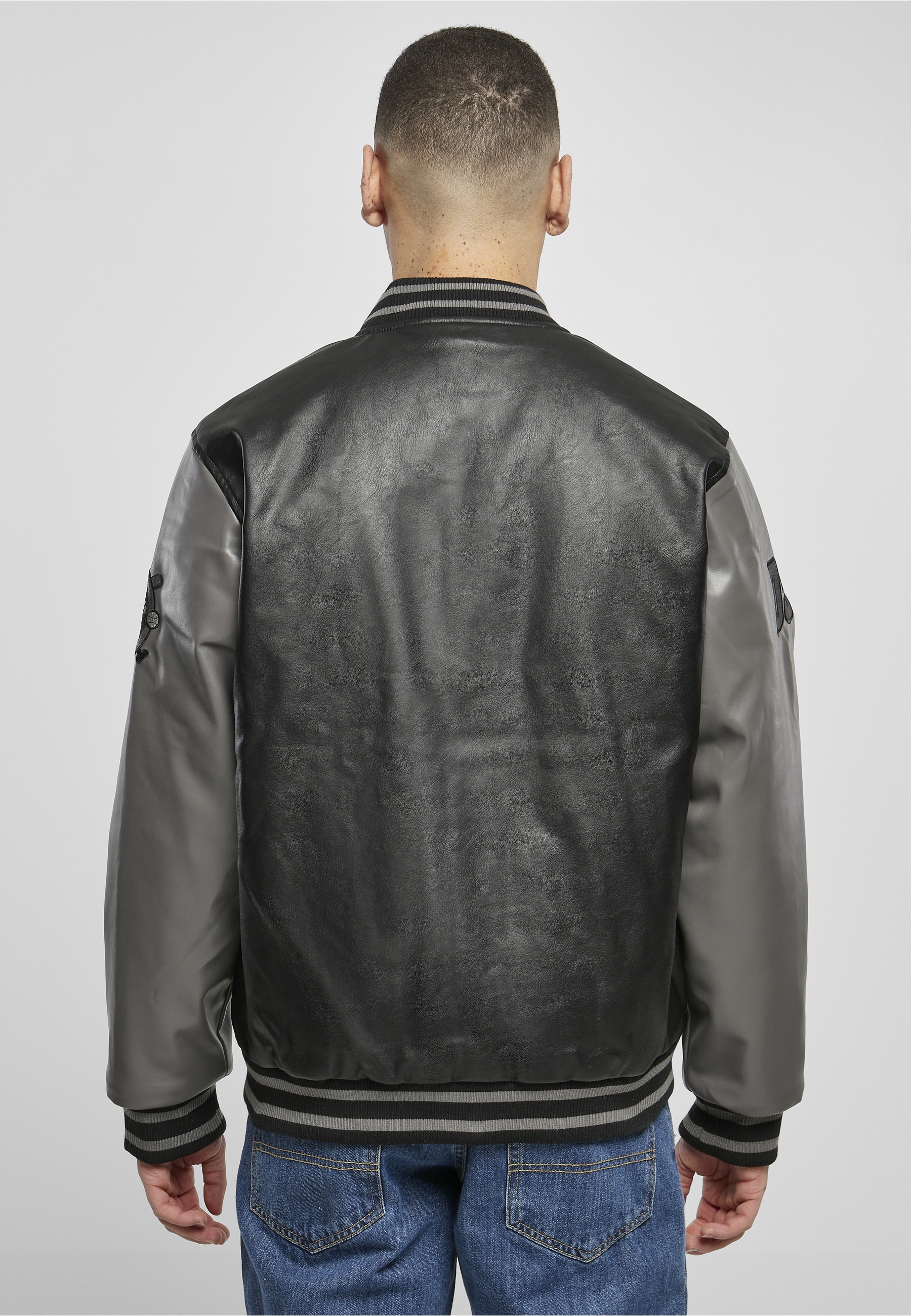 Fubu Anorak »Fubu Herren FM231-024-1 FUBU Varsity Leather Jacket« 1 Stk. tlg. ohne Kapuze