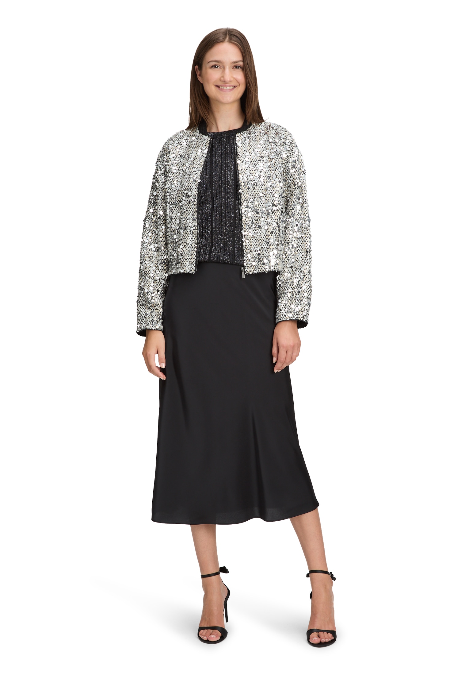 Betty&Co Jackenblazer »Damen mit Pailletten«