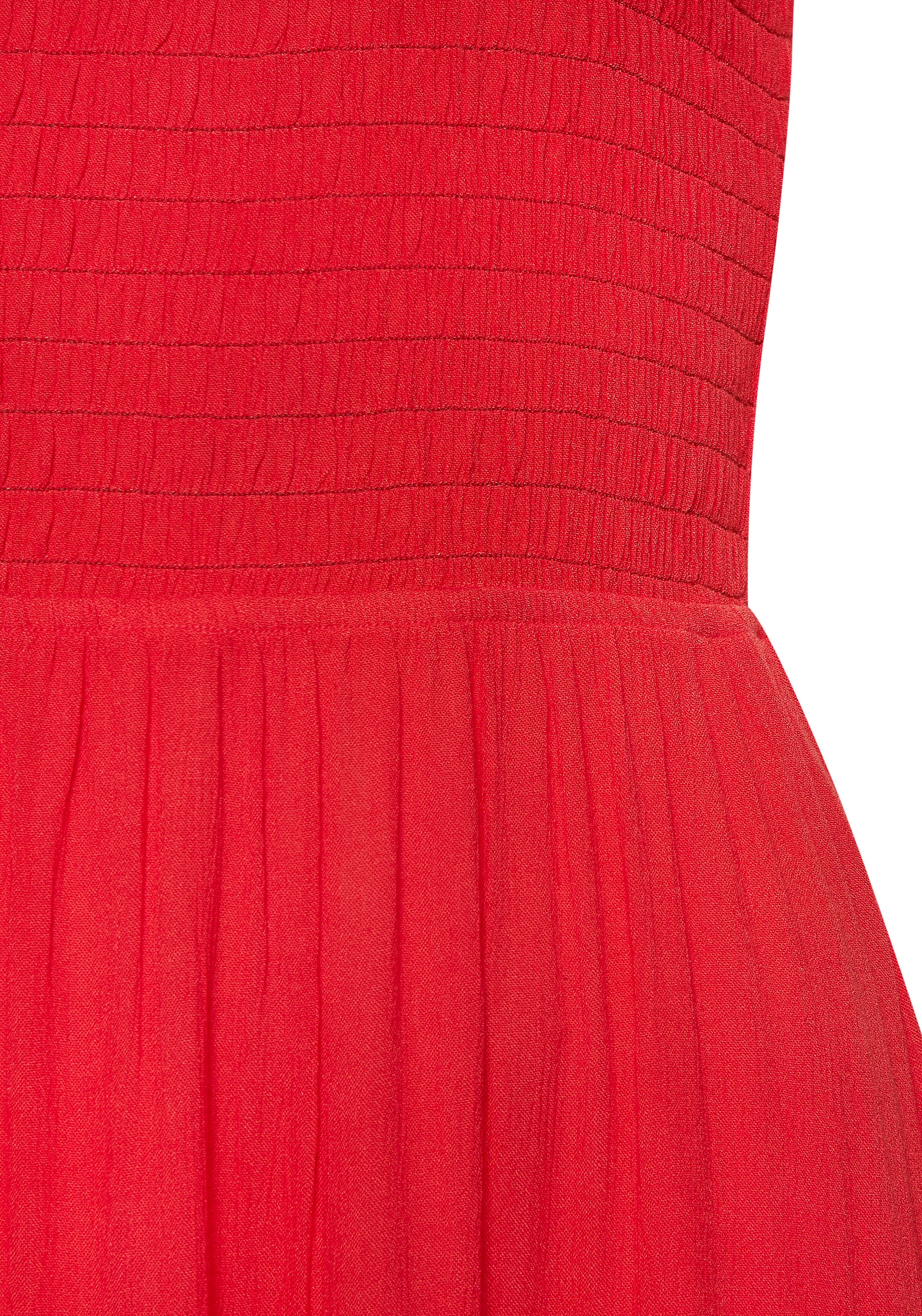 Buffalo One-Shoulder-Kleid, mit Volants, strukturiertes Strandkleid, sommerlich