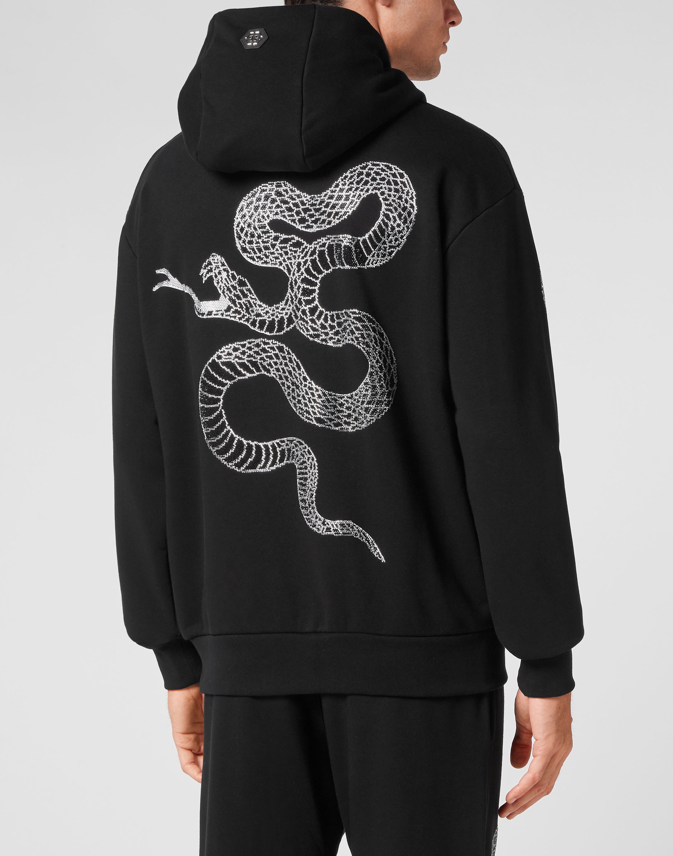 PHILIPP PLEIN Sweatshirt »Snake Mit Schmucksteinen«
