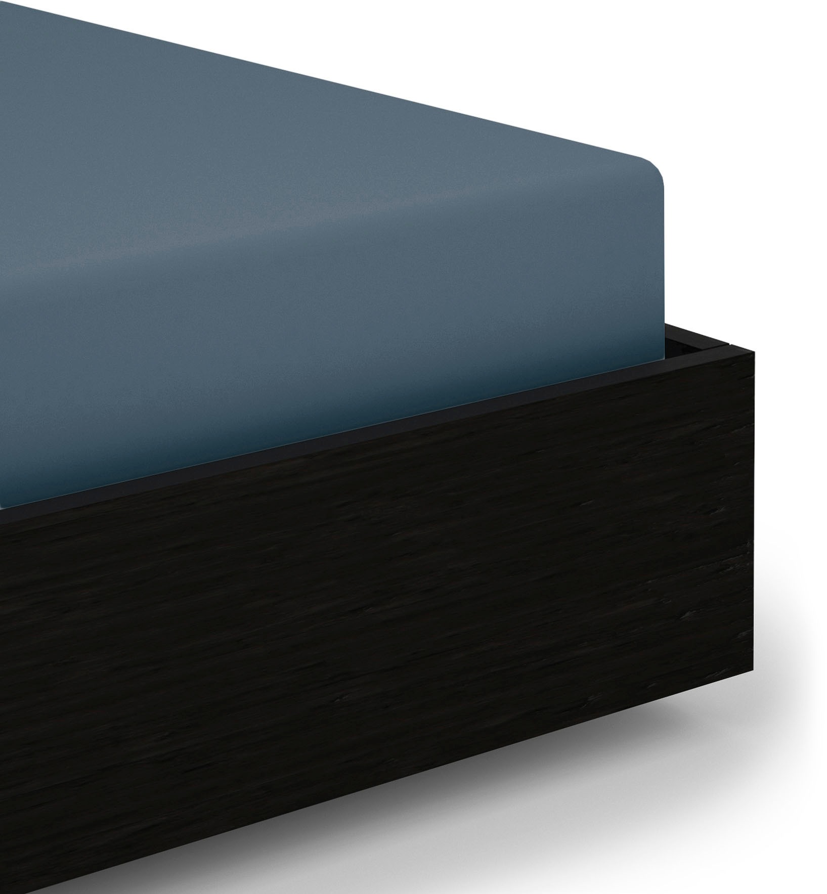 Heckett & Lane Spannbettlaken "Elementi" Laken aus 100% Baumwolle, hochwertiges Mako-Satin, Betttuch ab 90x200