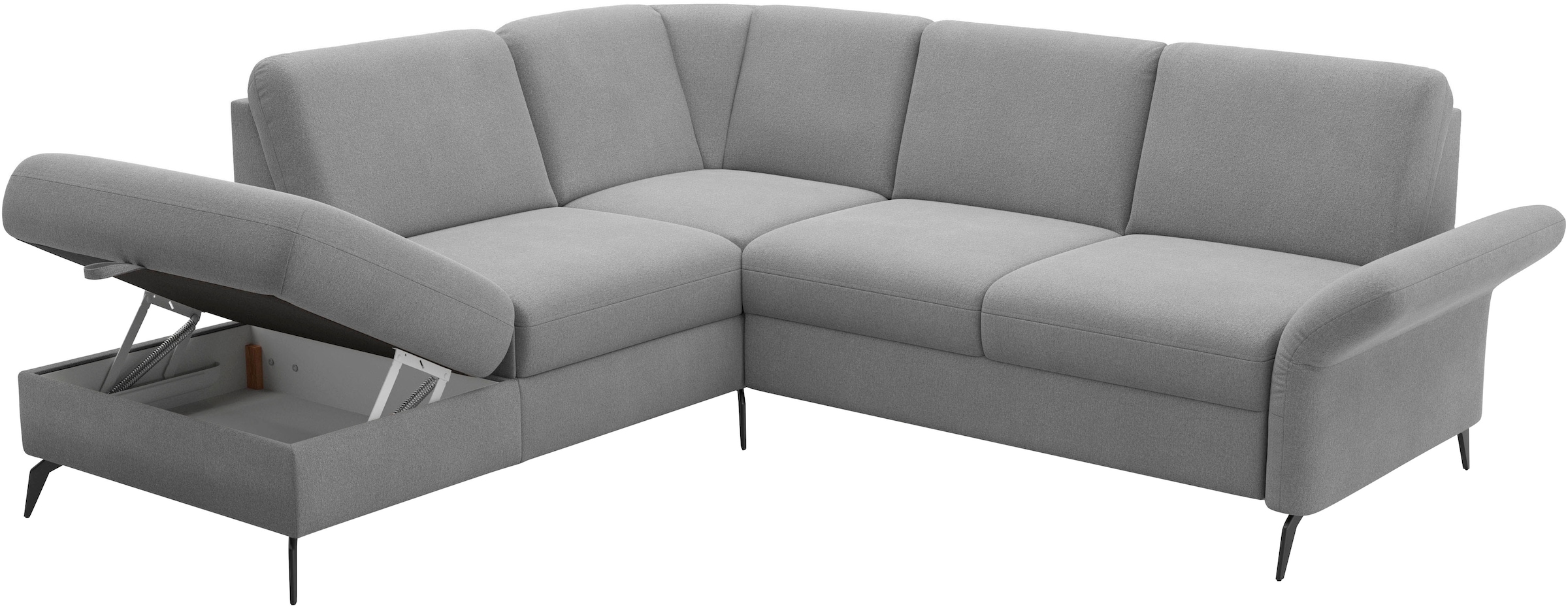 Home affaire Ecksofa »Rochelle«, optional: Armteilverstellung, klappbar, Bettkasen