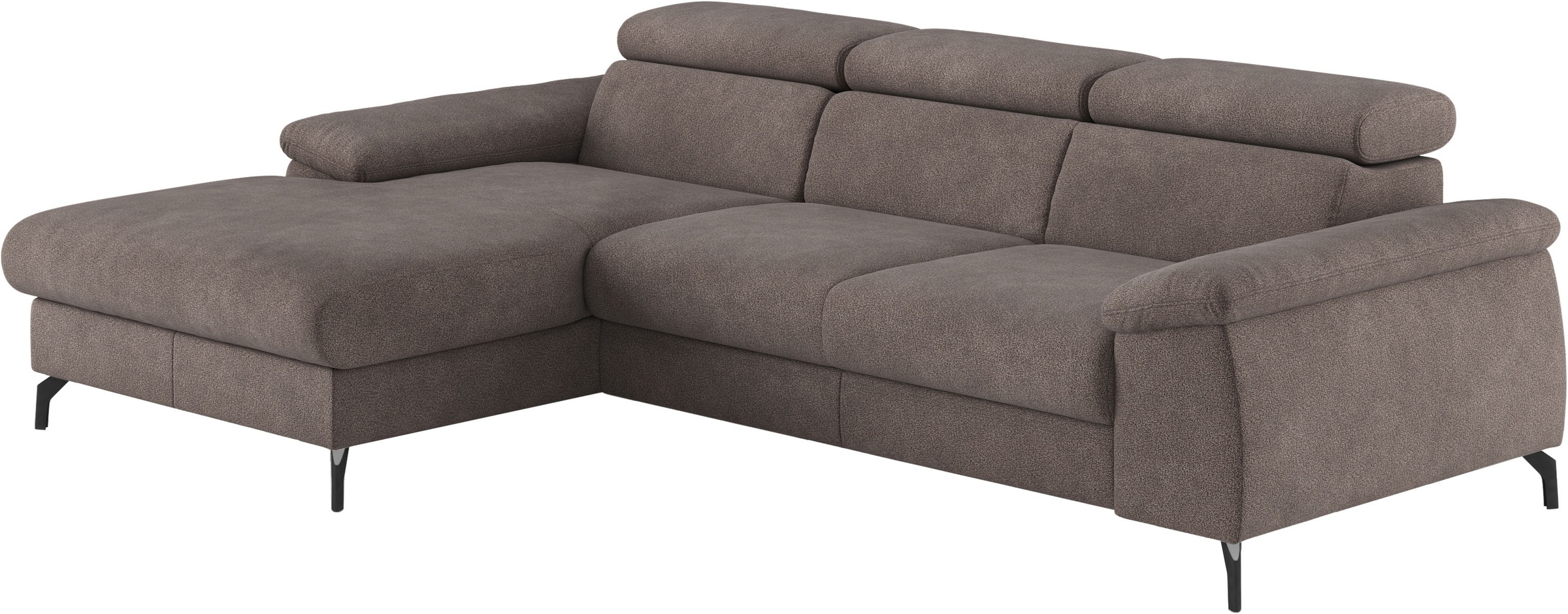 COTTA Ecksofa "Kitty L-Form, B: 242 cm" mit Kopfteilverstellung, optional Schlaffunktion & Bettkasten