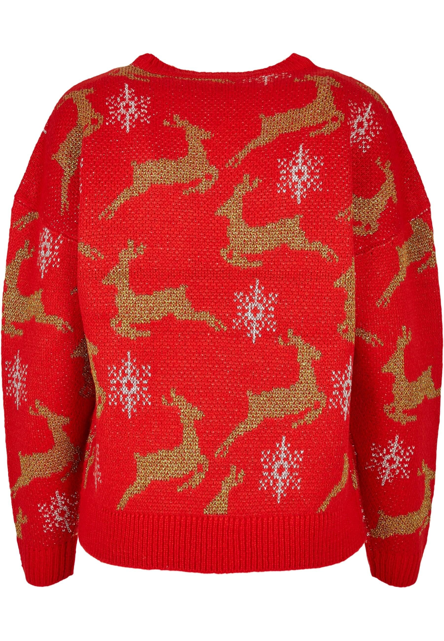 URBAN CLASSICS Rundhalspullover »Urban Classics Damen Ladies Oversized Christmas Sweater«, (1 tlg.)